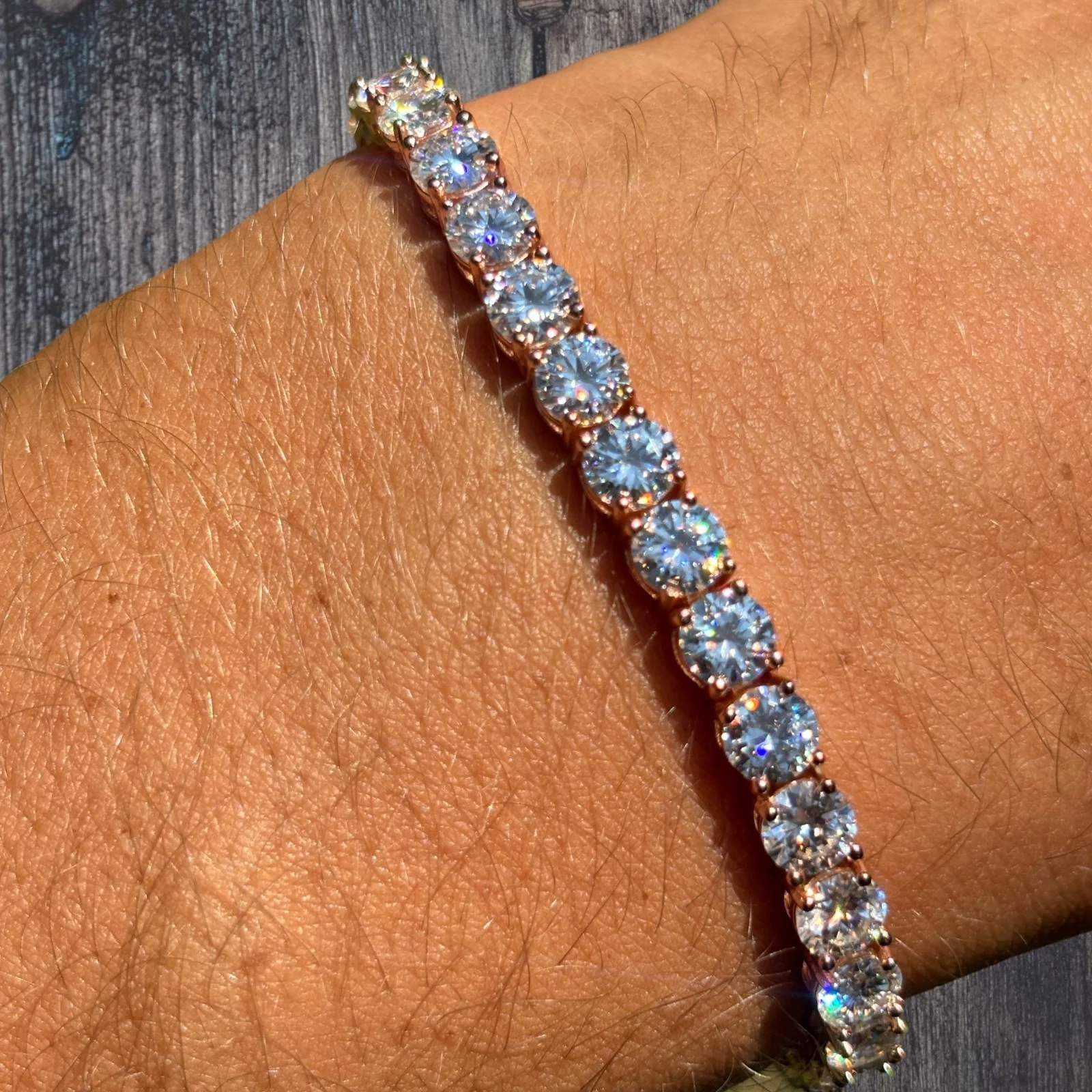 925 Sterling Silver 5mm Tennis Bracelet - CZ Or Moissanite - Image 19