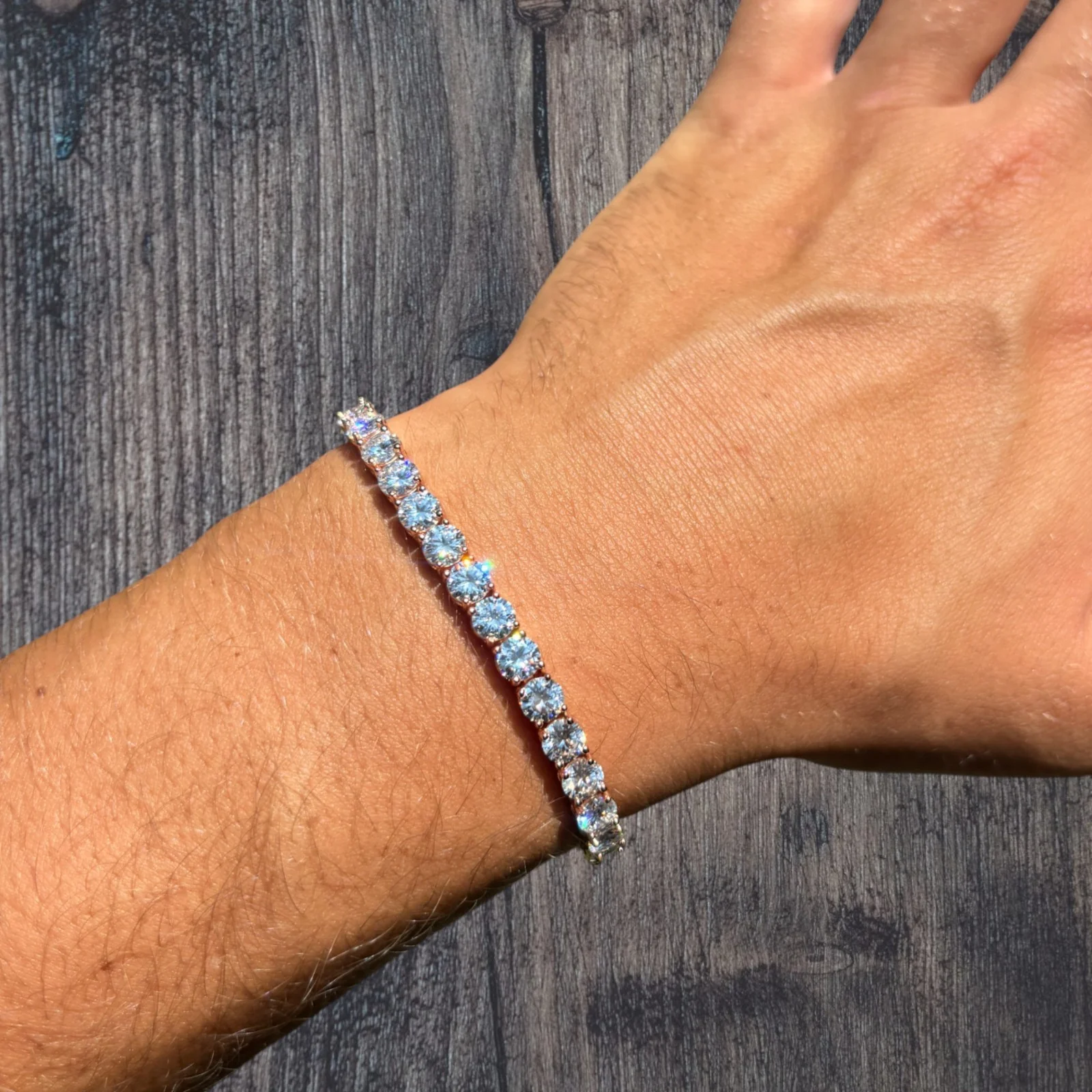 925 Sterling Silver 5mm Tennis Bracelet - CZ Or Moissanite - Image 21