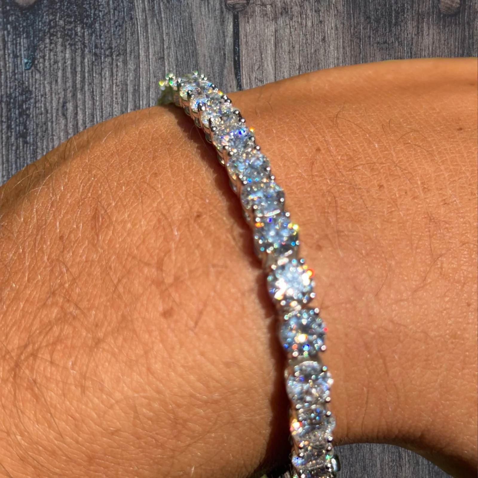925 Sterling Silver 5mm Tennis Bracelet - CZ Or Moissanite - Image 6