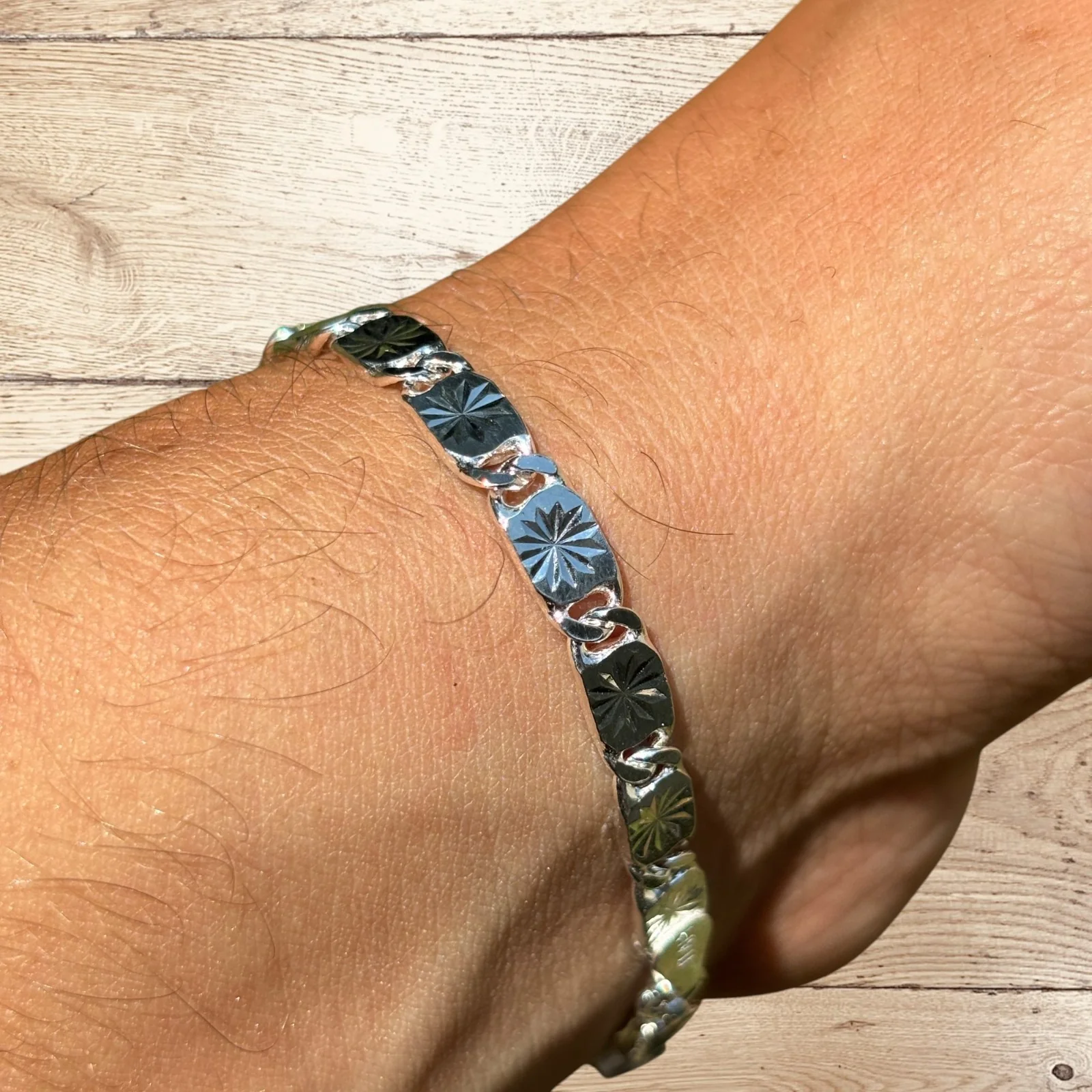 925 Sterling Silver 5mm Valentino Bracelet - Image 12