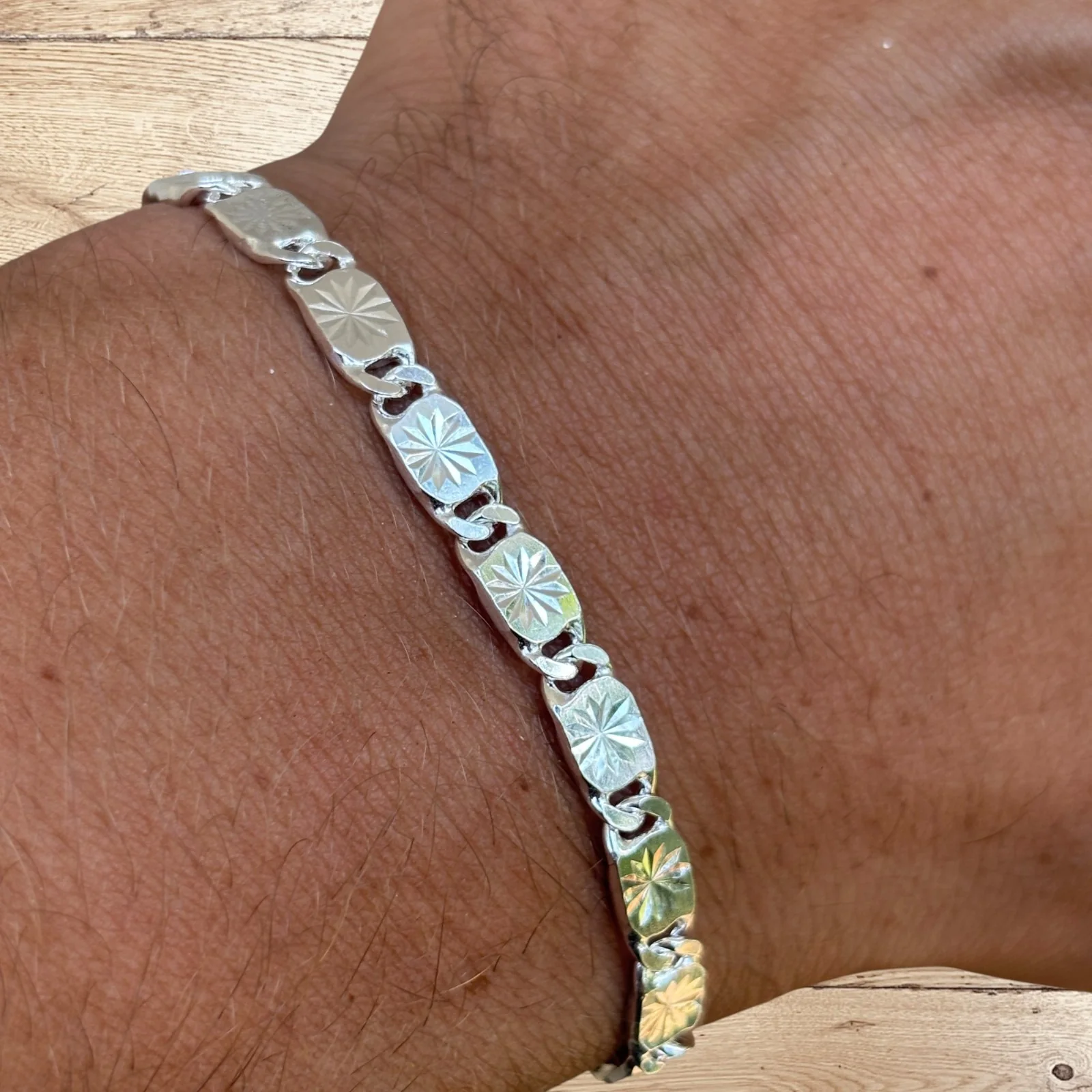 925 Sterling Silver 5mm Valentino Bracelet - Image 15