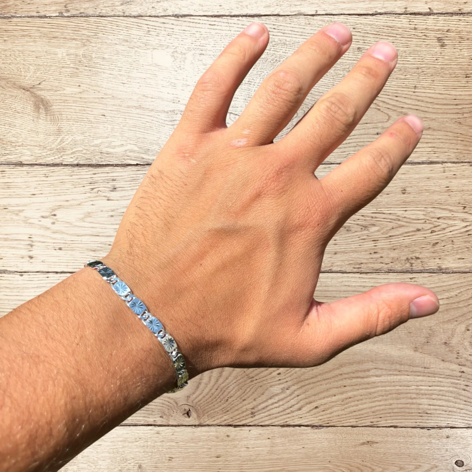 925 Sterling Silver 5mm Valentino Bracelet - Image 5