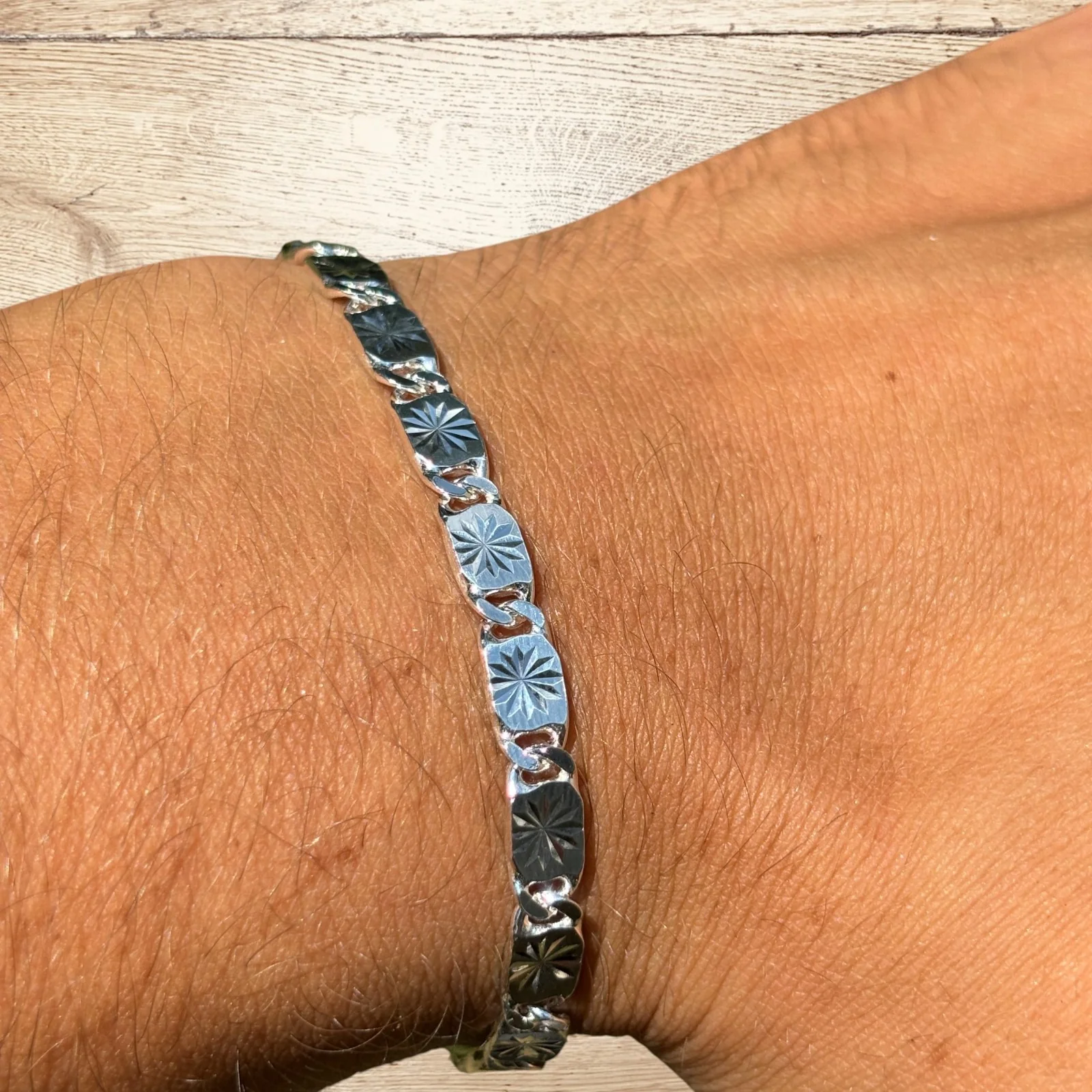 925 Sterling Silver 5mm Valentino Bracelet - Image 7