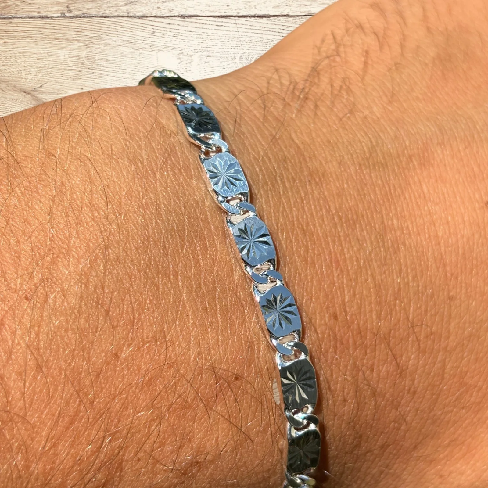 925 Sterling Silver 5mm Valentino Bracelet - Image 8