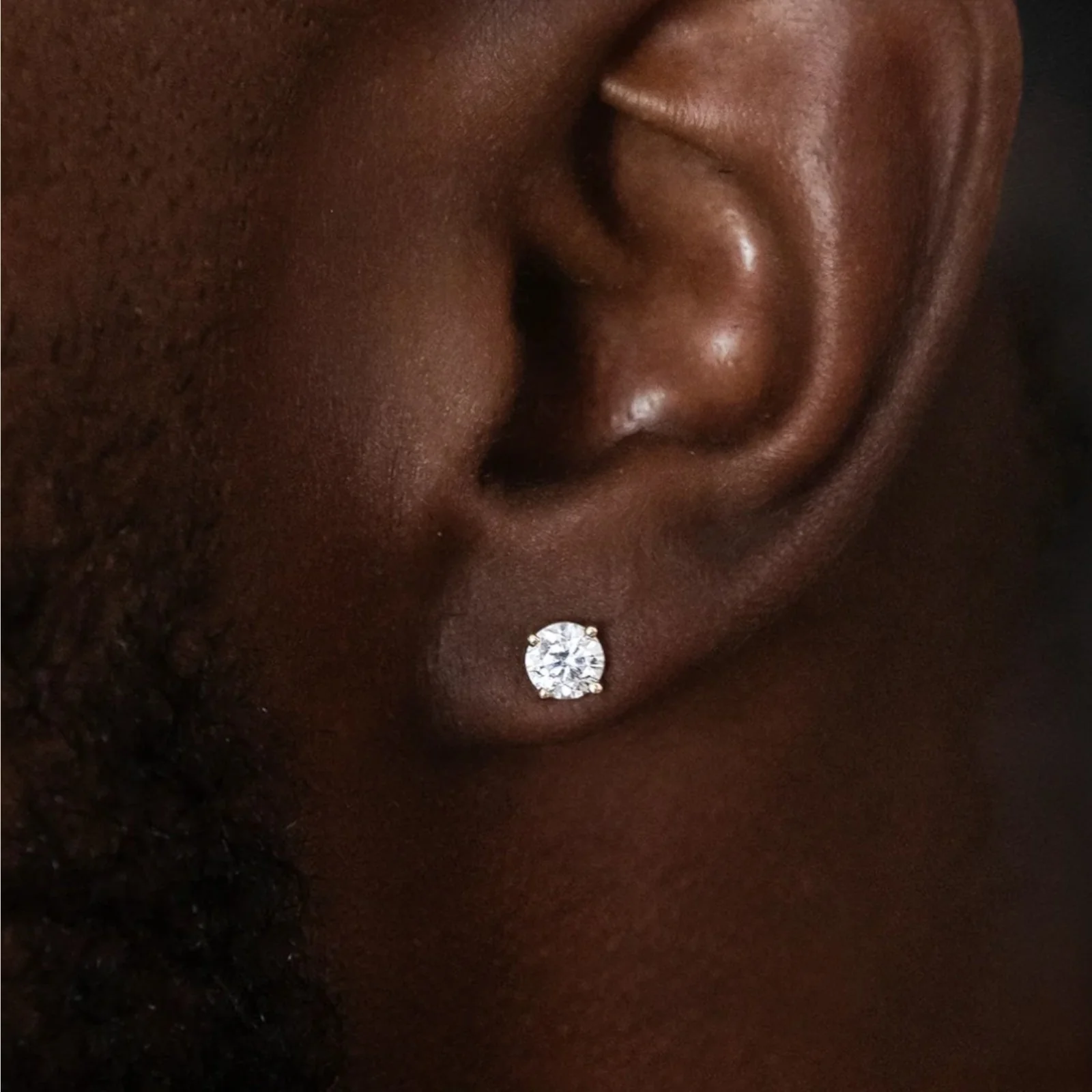 925 Sterling Silver 5mm Moissanite Earrings 1ct TW Studs - Image 16