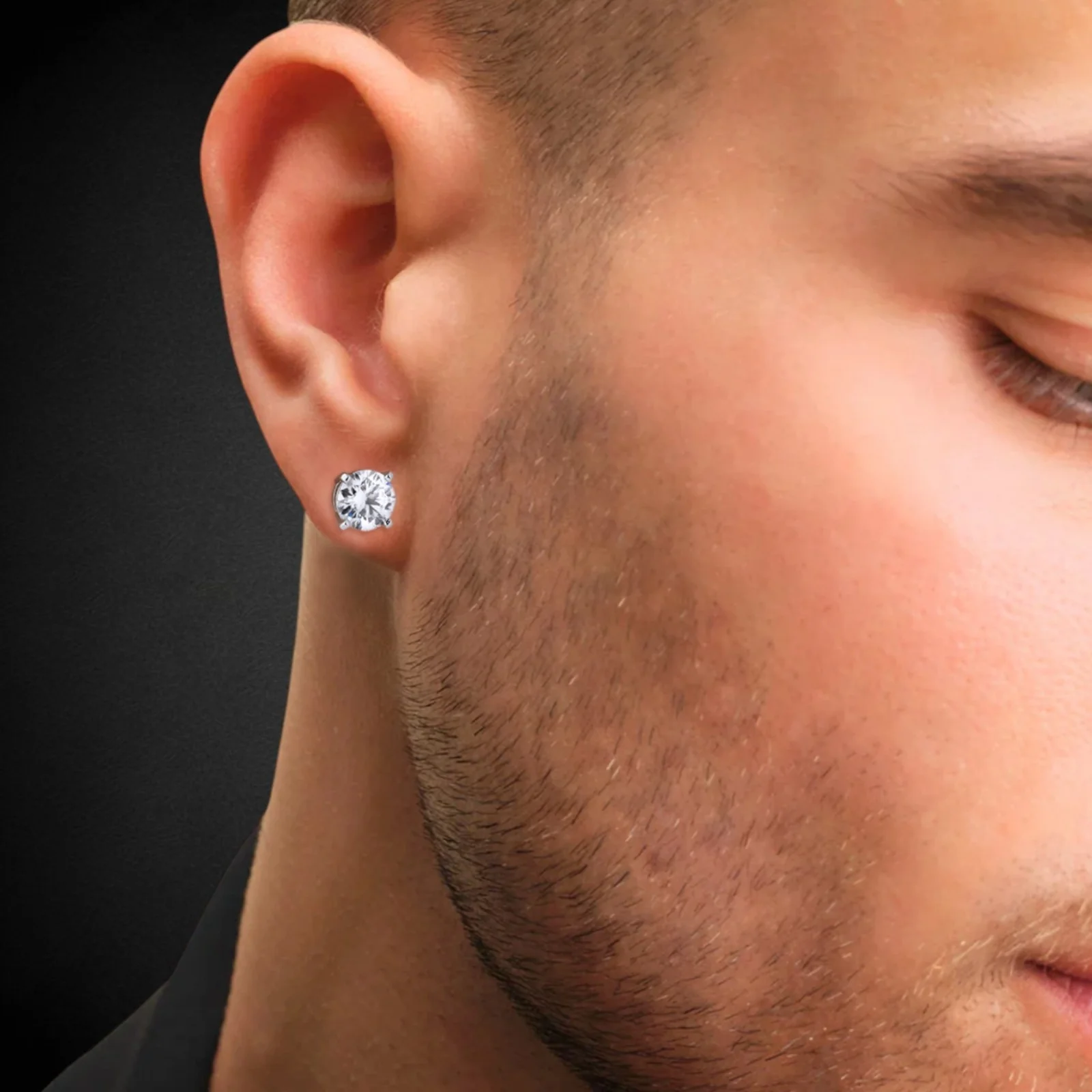 925 Sterling Silver 6.5mm Moissanite Earrings 2ct TW Studs - Image 14