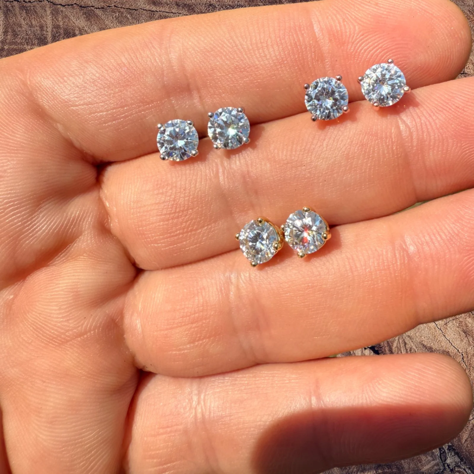 925 Sterling Silver 6.5mm Moissanite Earrings 2ct TW Studs - Image 7