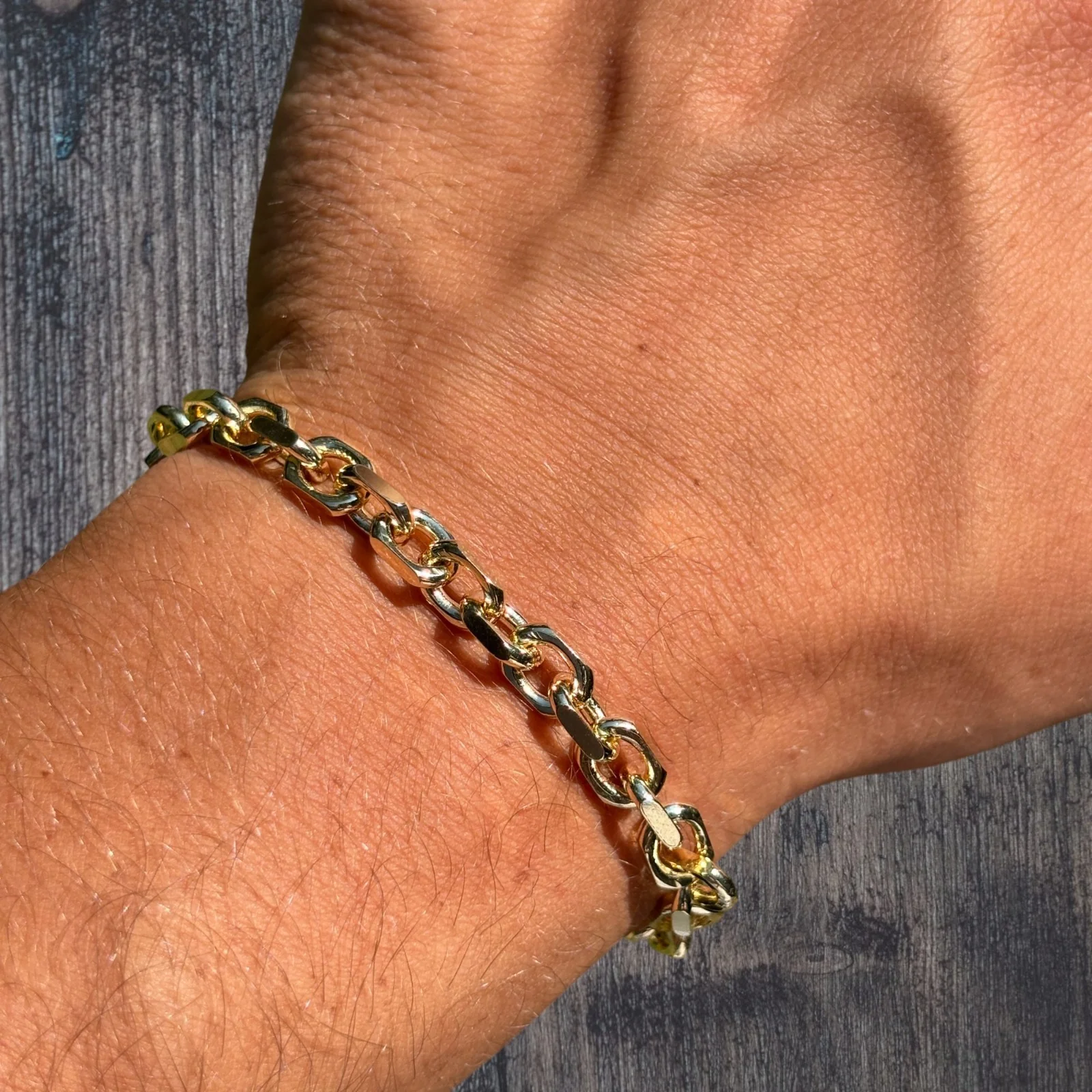 925 Sterling Silver 6mm Anchor Cable Bracelet - Image 17