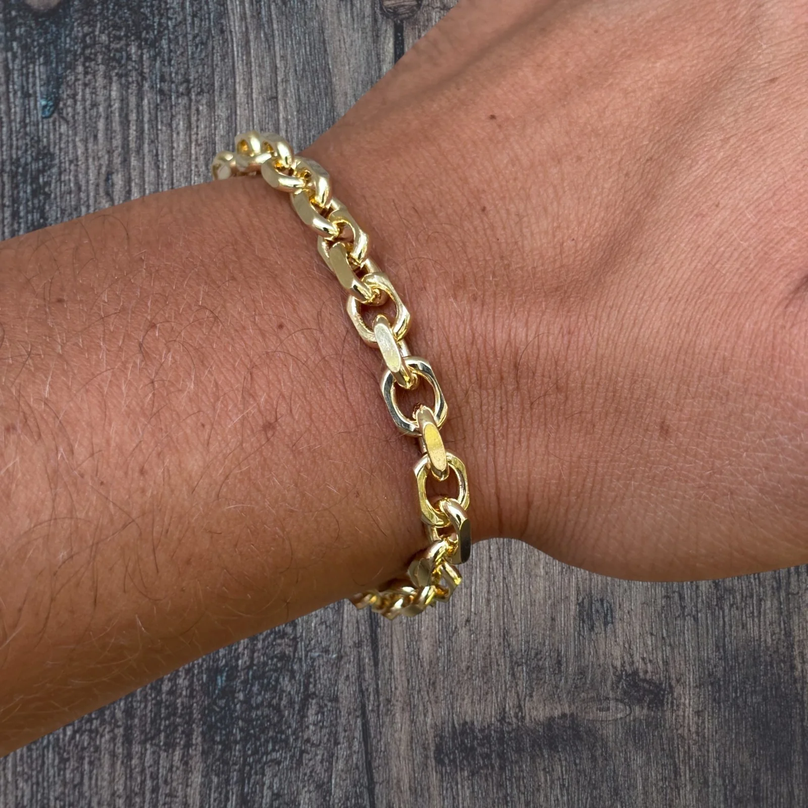 925 Sterling Silver 6mm Anchor Cable Bracelet - Image 22