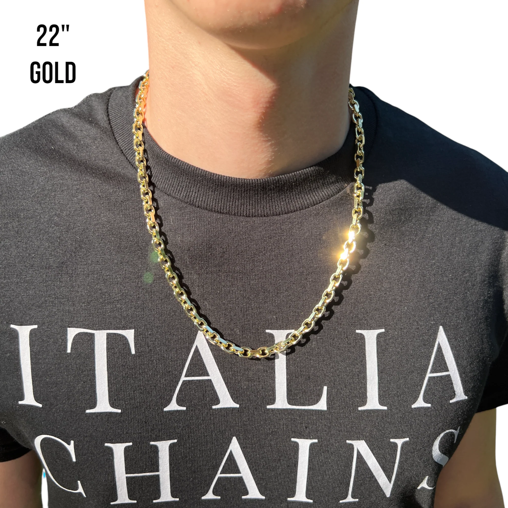 925 Sterling Silver 6mm Anchor Cable Chain Necklace - Image 13
