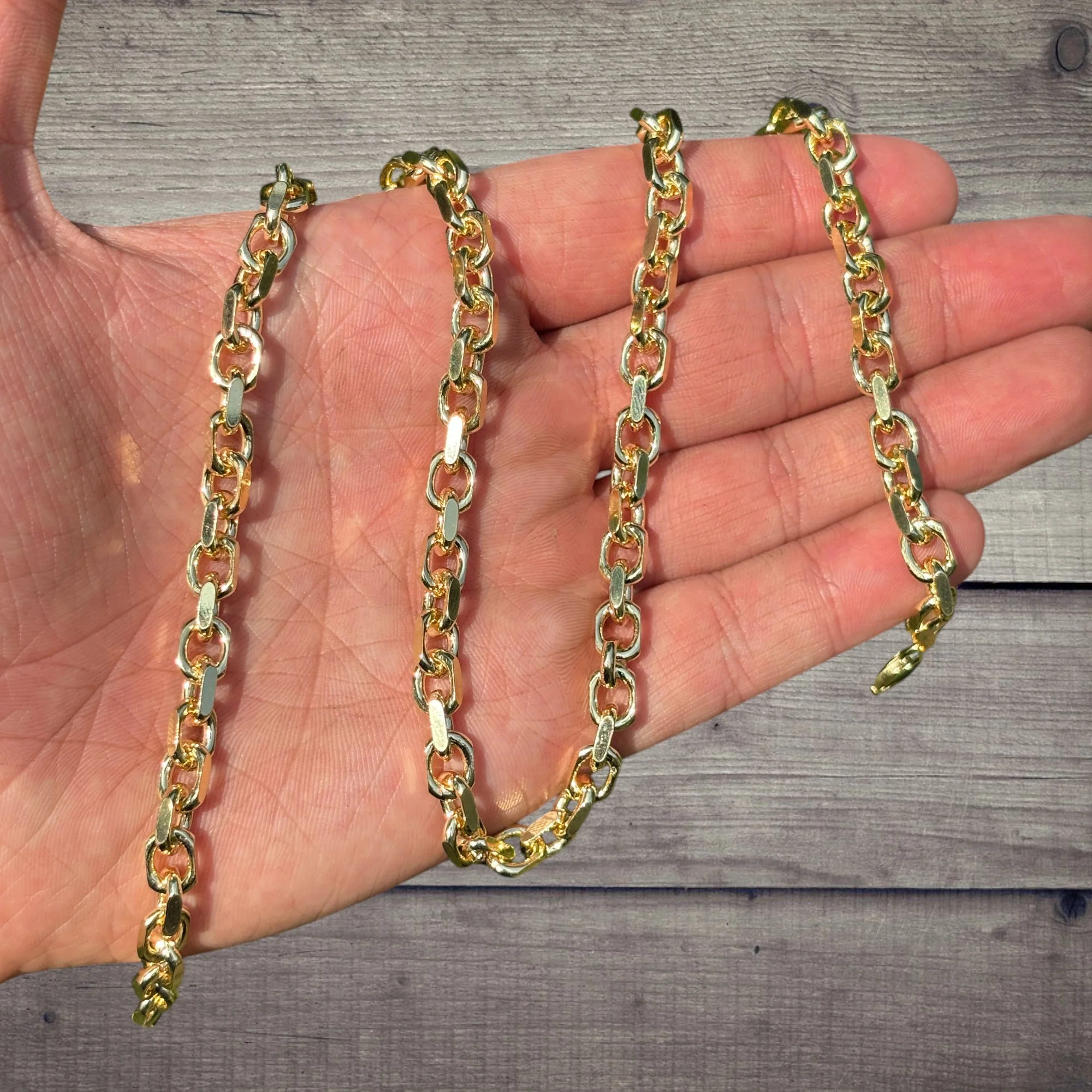925 Sterling Silver 6mm Anchor Cable Chain Necklace - Image 5