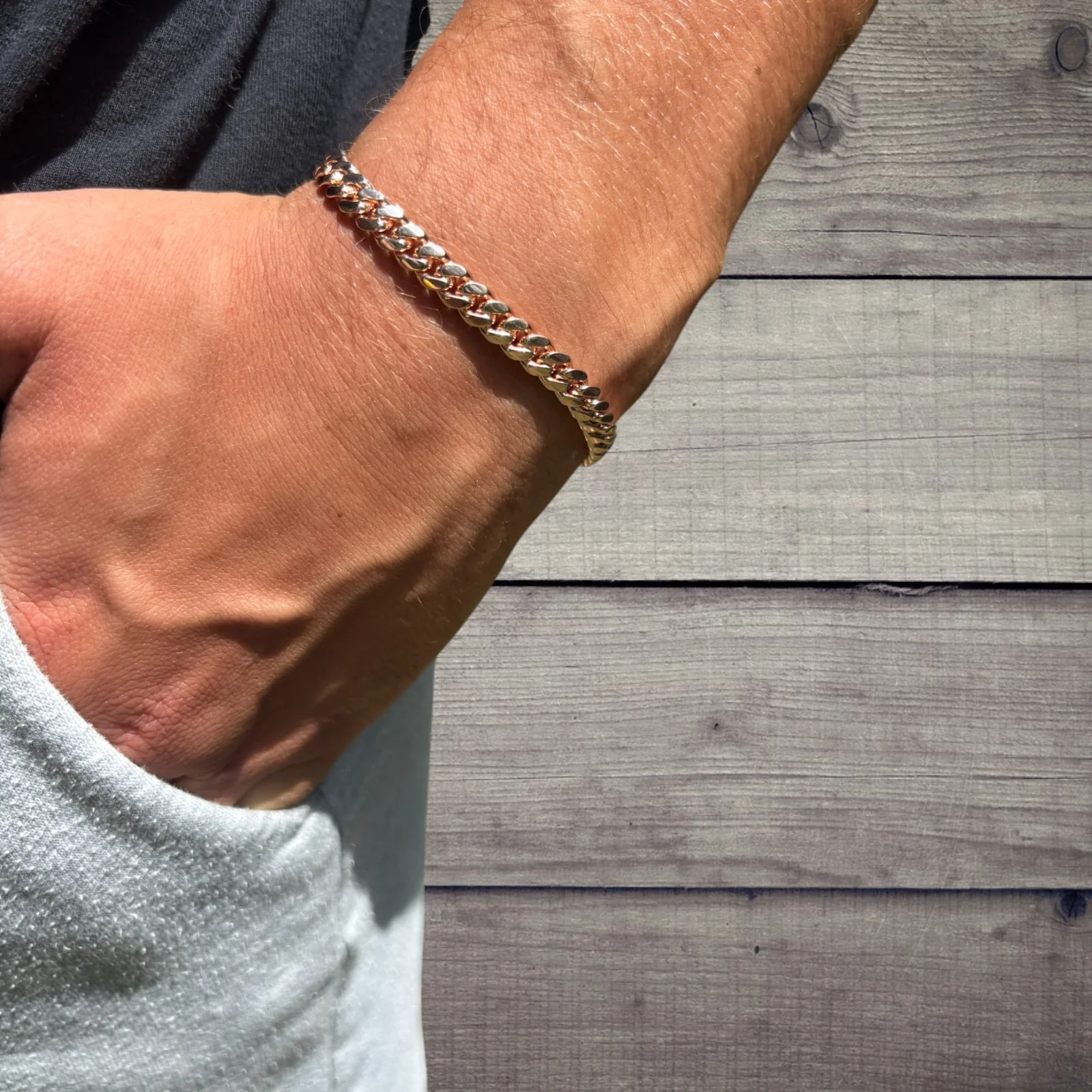 925 Sterling Silver 6mm Miami Cuban W. Box Clasp Bracelet - Image 24