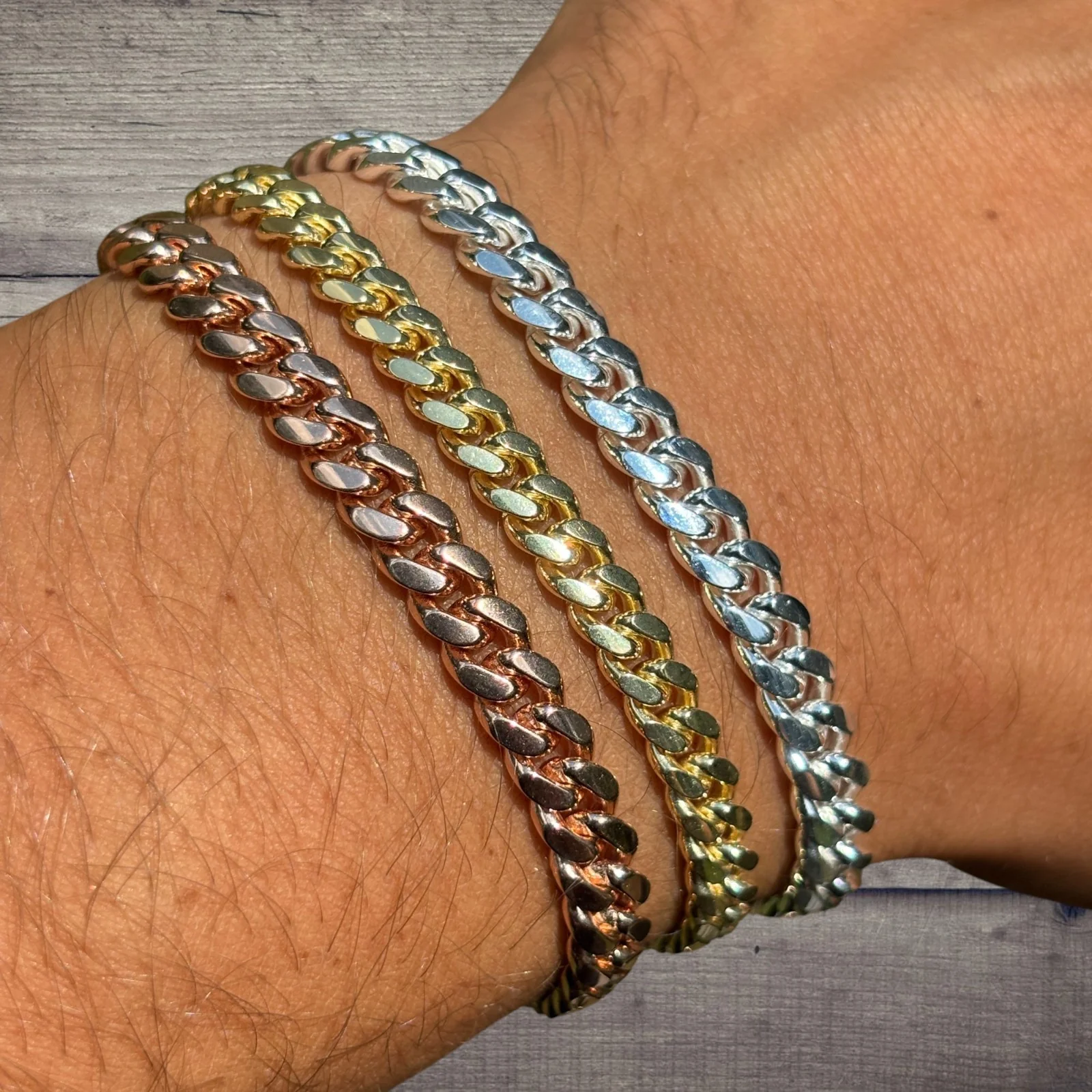 925 Sterling Silver 6mm Miami Cuban W. Box Clasp Bracelet - Image 4