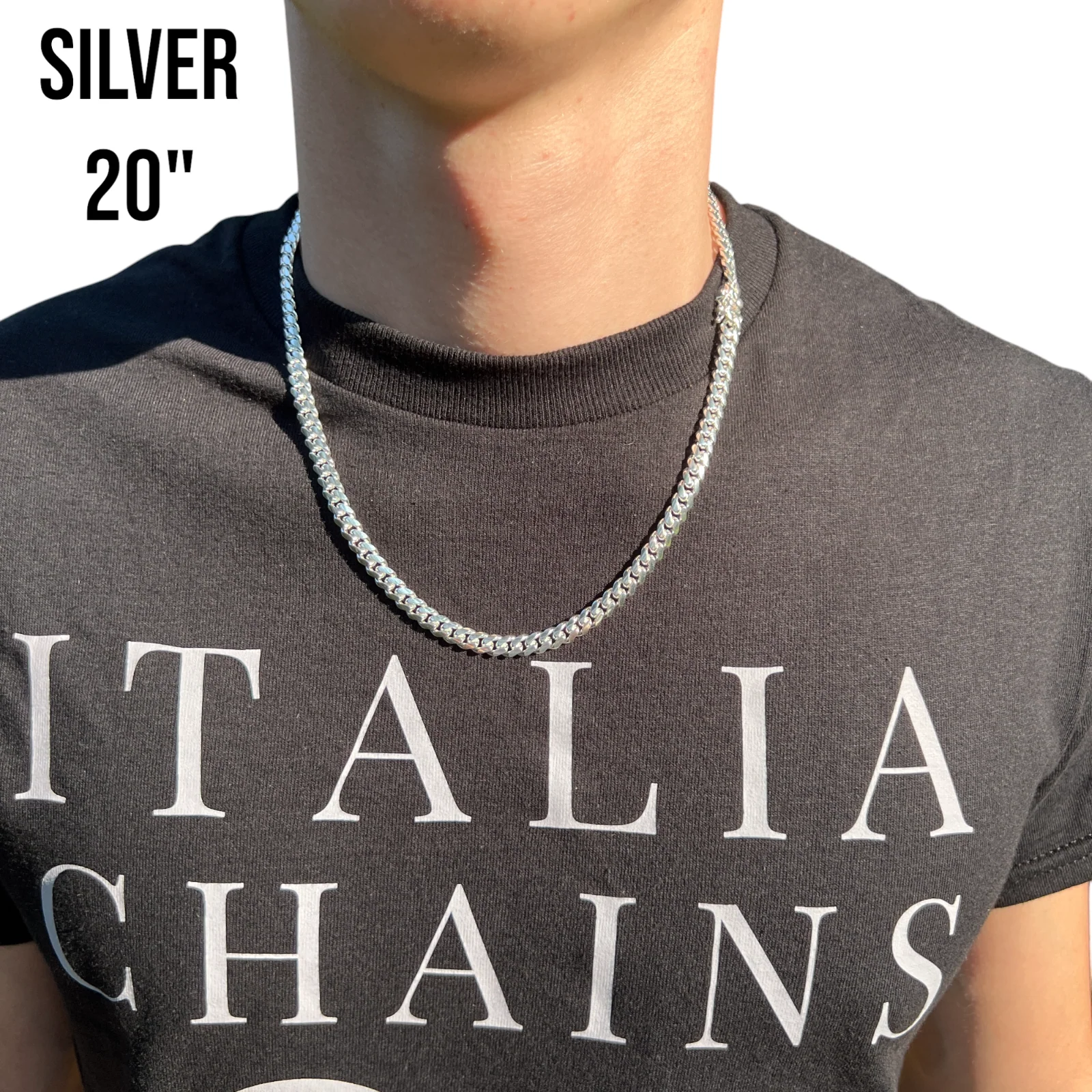 925 Sterling Silver 6mm Miami Cuban W. Box Clasp Chain Necklace - Image 12
