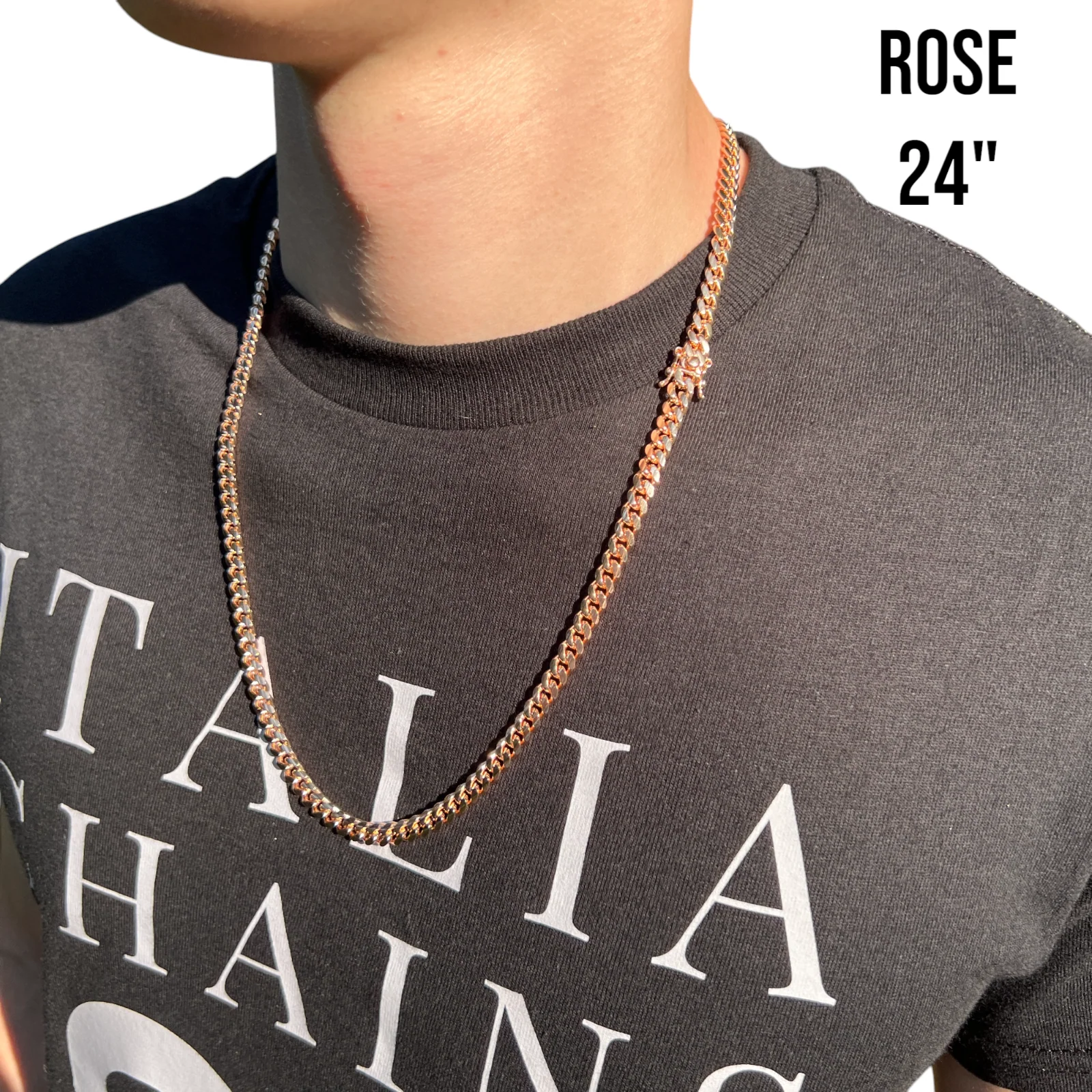 925 Sterling Silver 6mm Miami Cuban W. Box Clasp Chain Necklace - Image 17