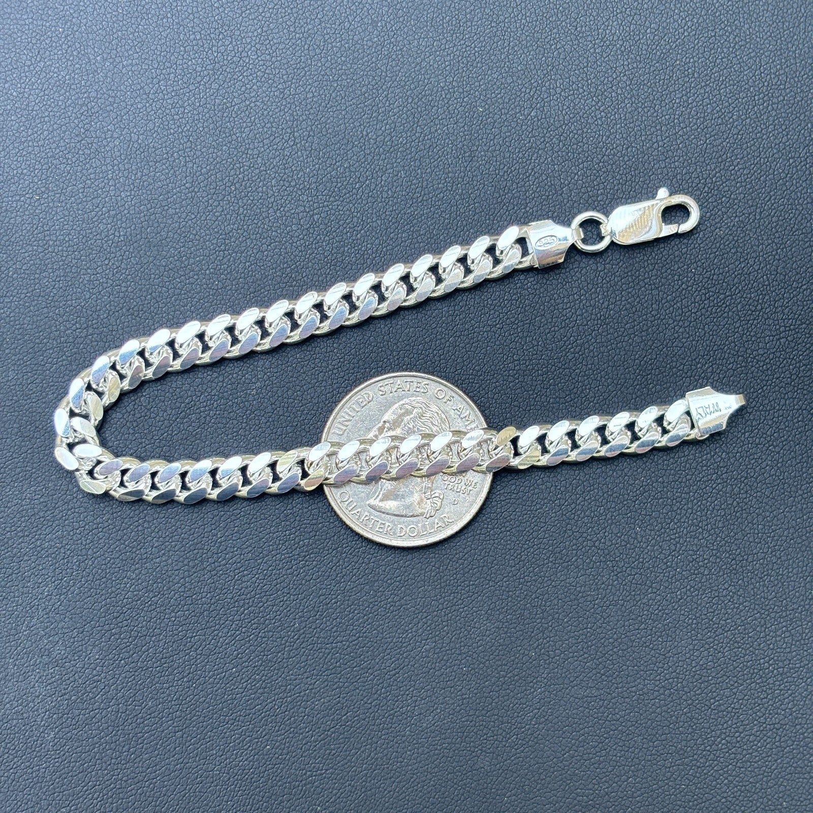 925 Sterling Silver 6mm Miami Cuban Bracelet - Image 13