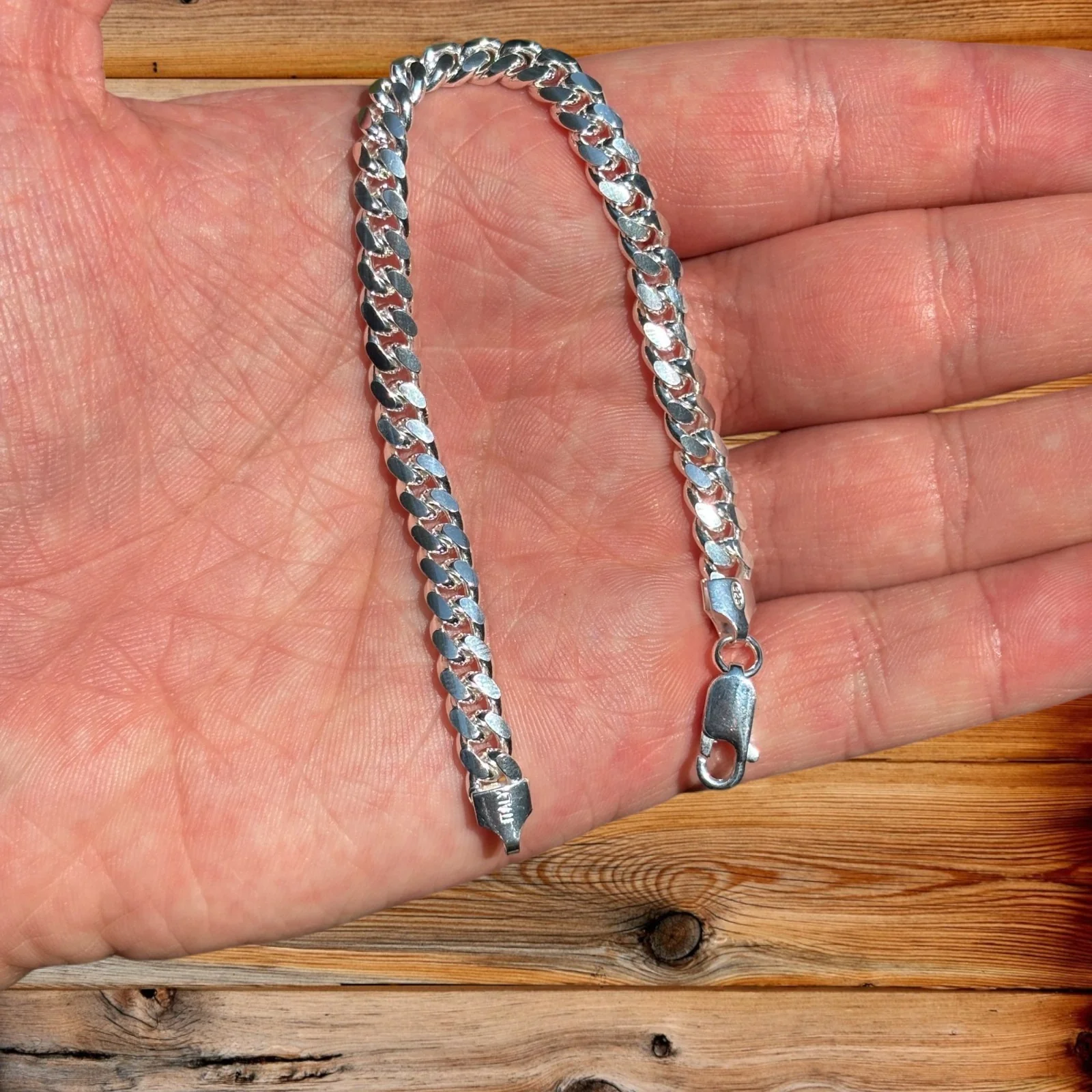 925 Sterling Silver 6mm Miami Cuban Bracelet - Image 5