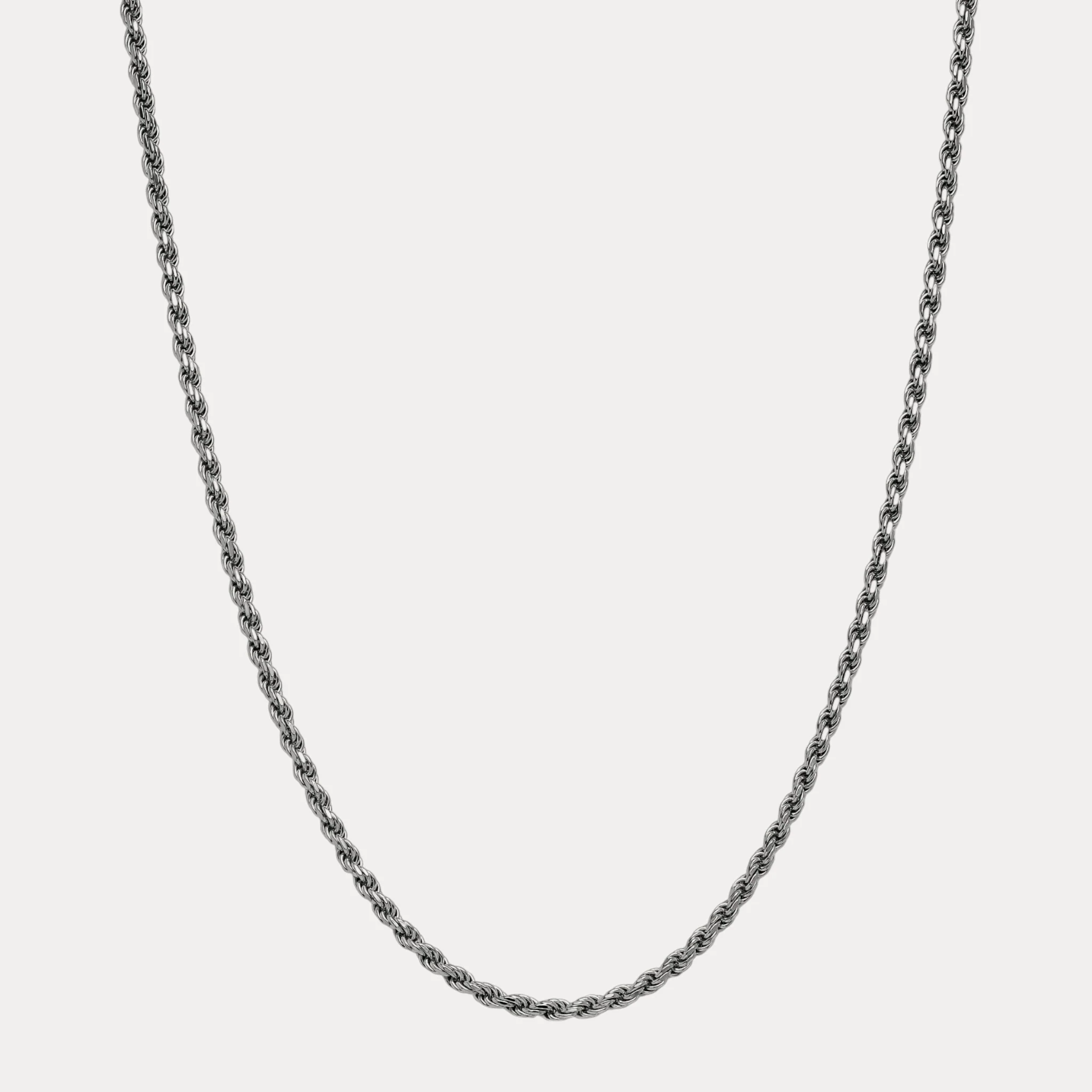 925 Sterling Silver 6mm Diamond Cut Rope Chain Necklace - Image 19