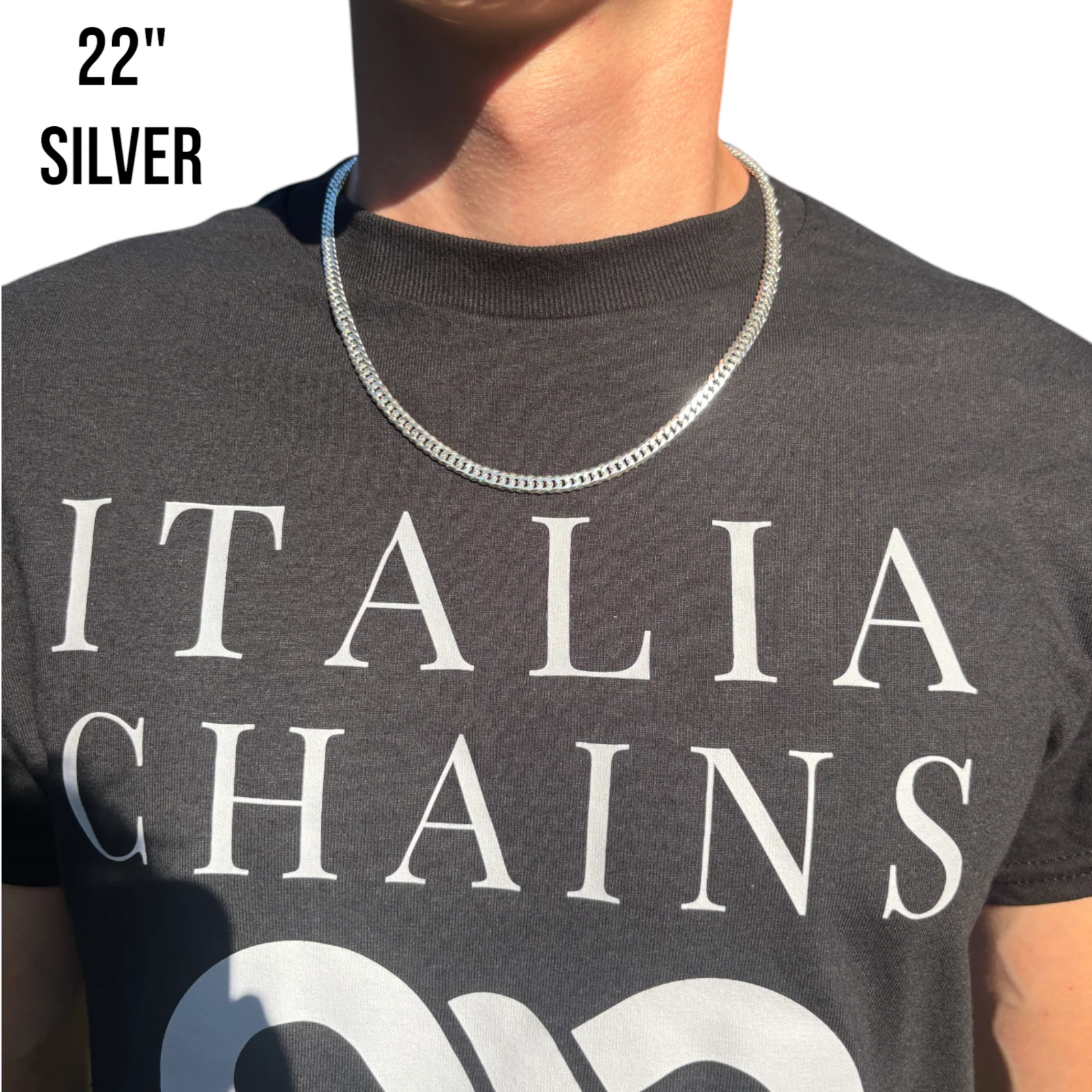 925 Sterling Silver 6mm Double Curb Chain Necklace - Image 10