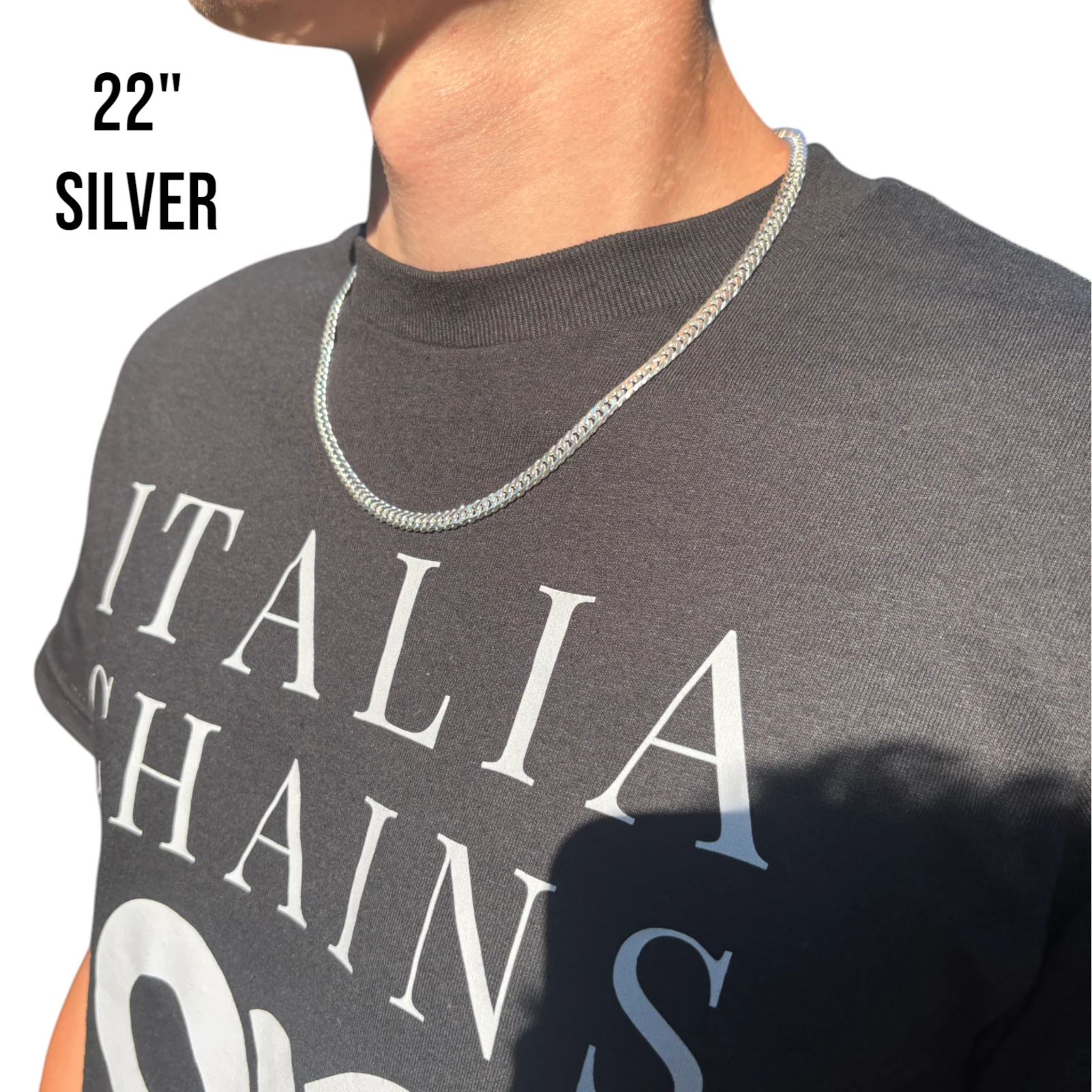 925 Sterling Silver 6mm Double Curb Chain Necklace - Image 11