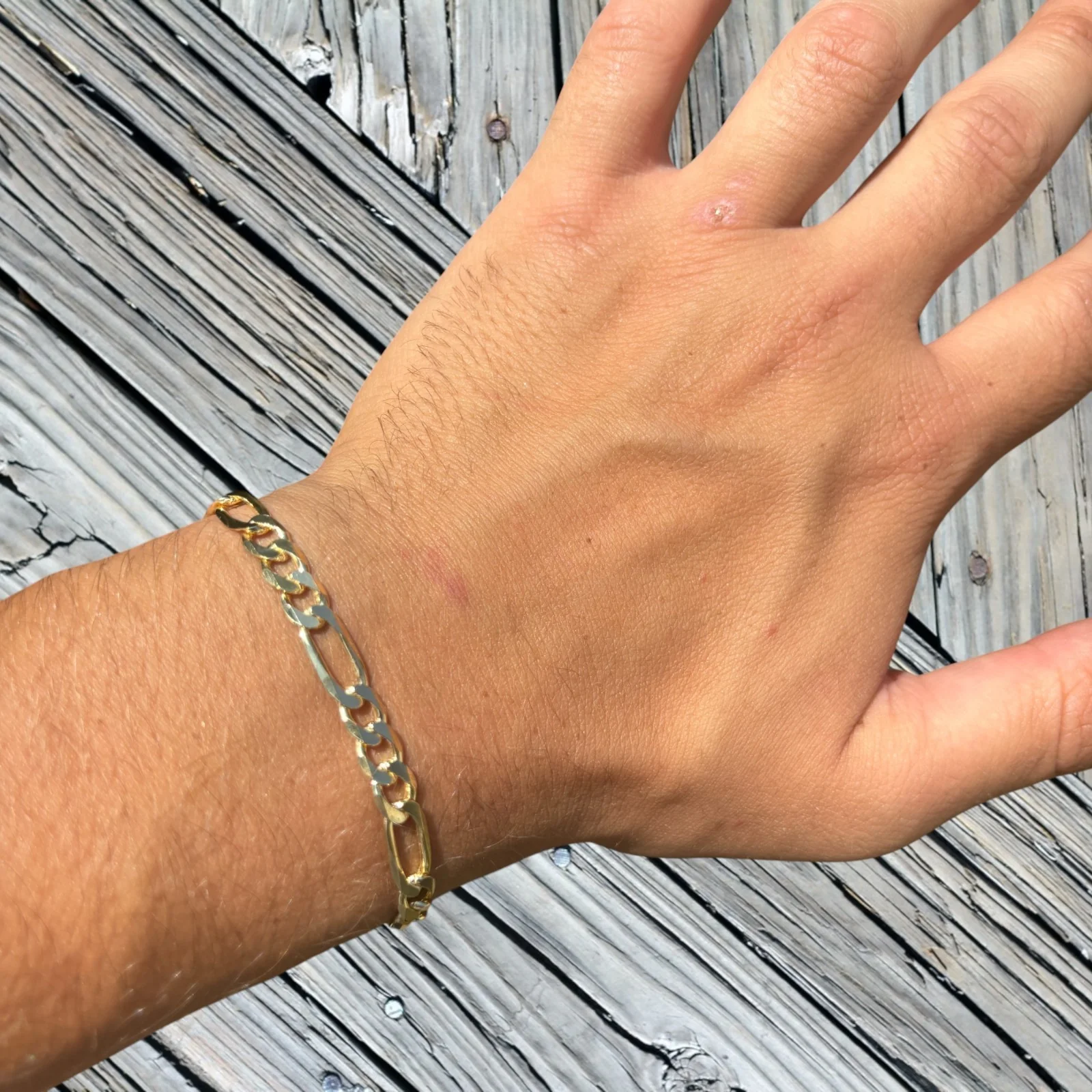 925 Sterling Silver 6mm Figaro Bracelet - Image 17