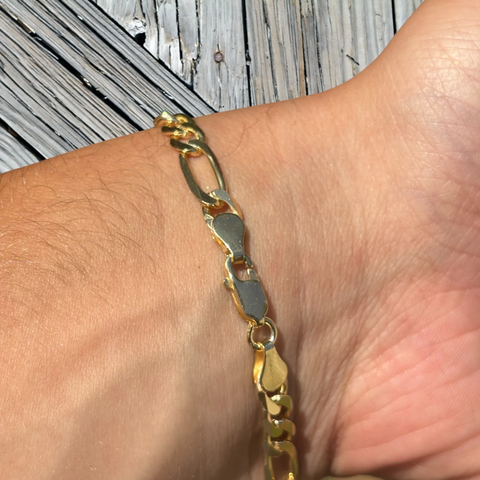 925 Sterling Silver 6mm Figaro Bracelet - Image 19