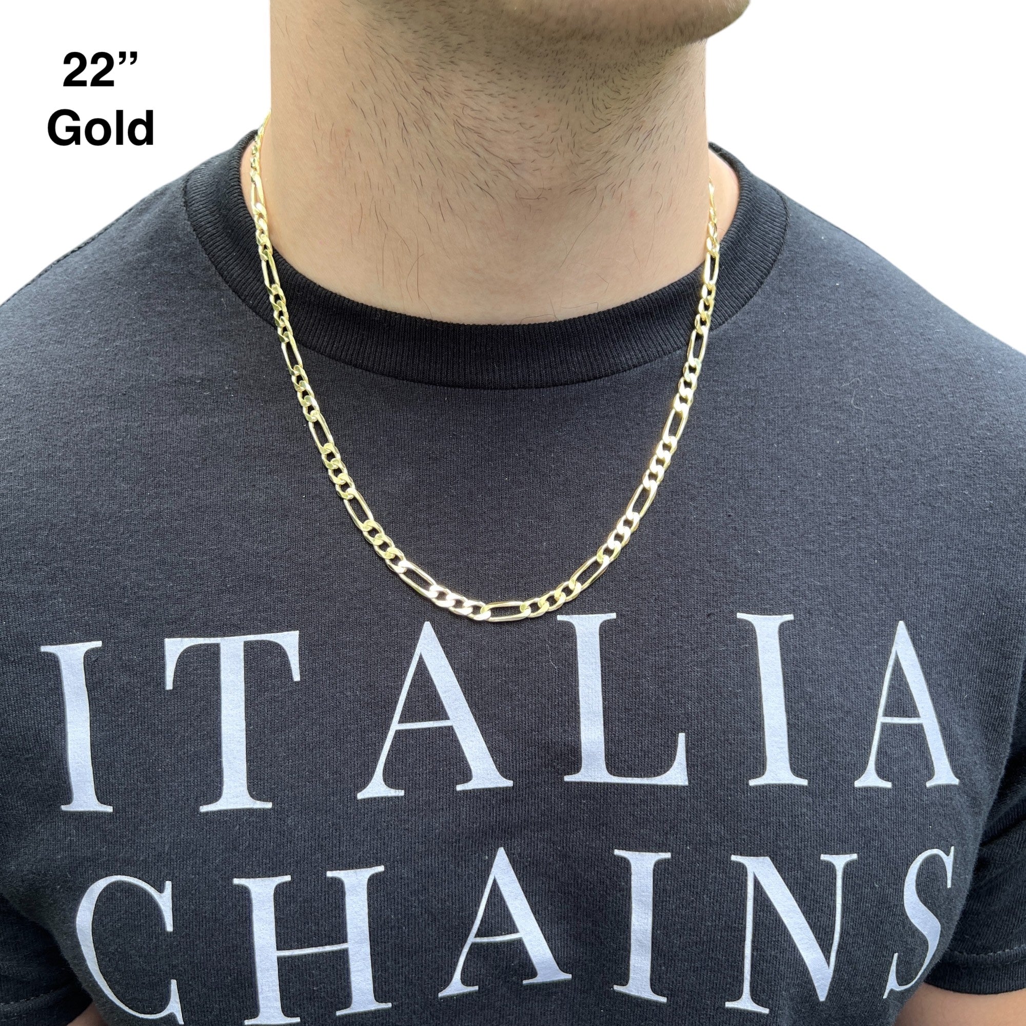 925 Sterling Silver 6mm Figaro Chain Necklace - Image 12