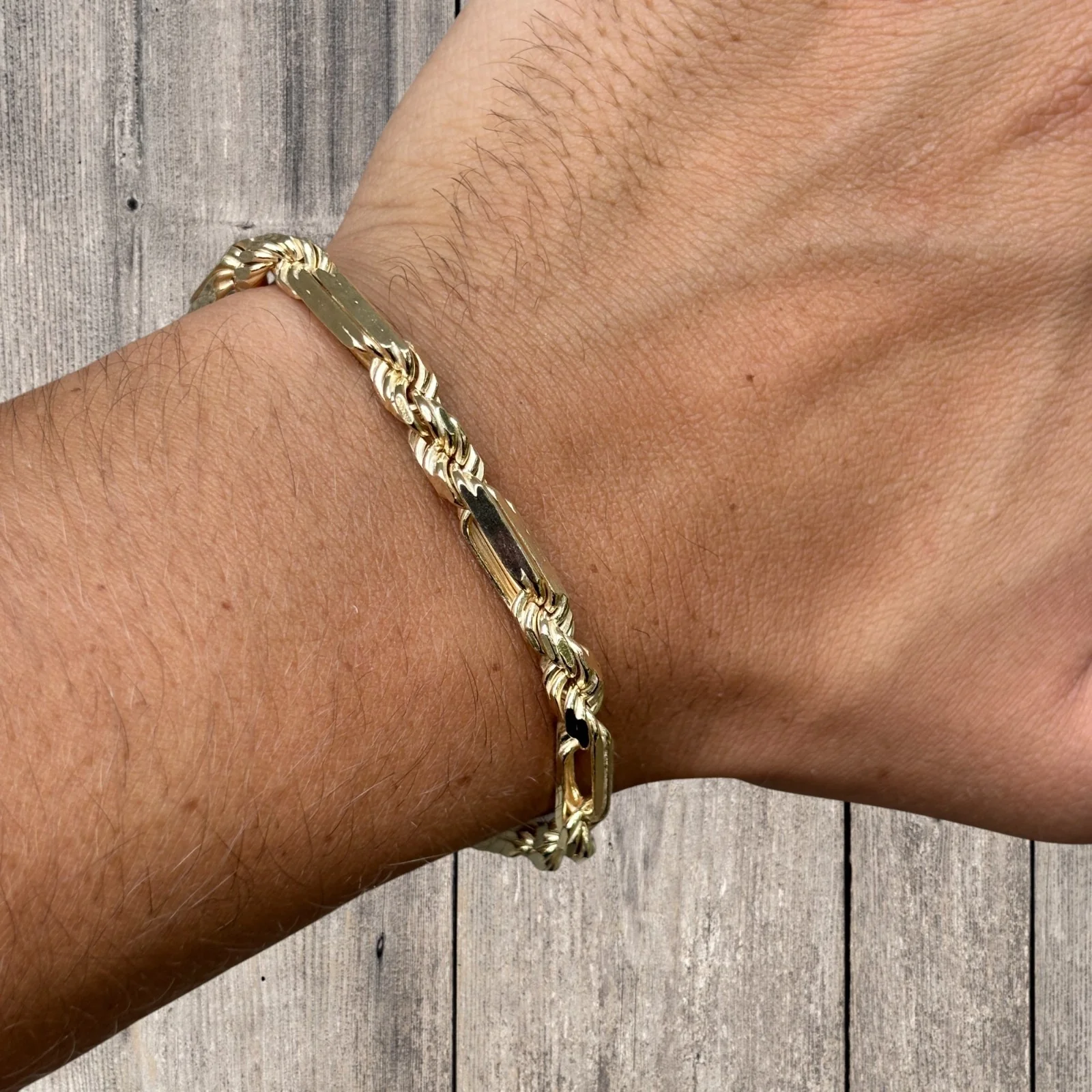 925 Sterling Silver 6mm Figarope Milano Bracelet - Image 17