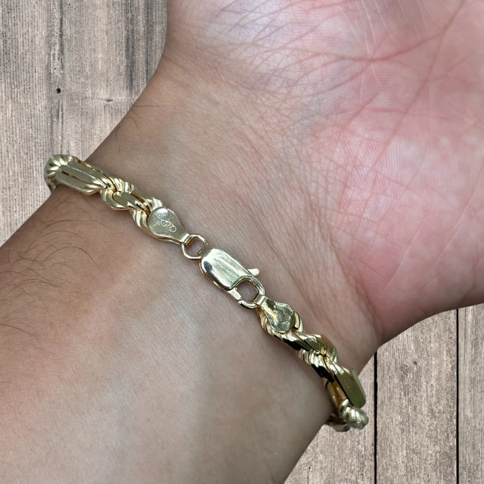 925 Sterling Silver 6mm Figarope Milano Bracelet - Image 19