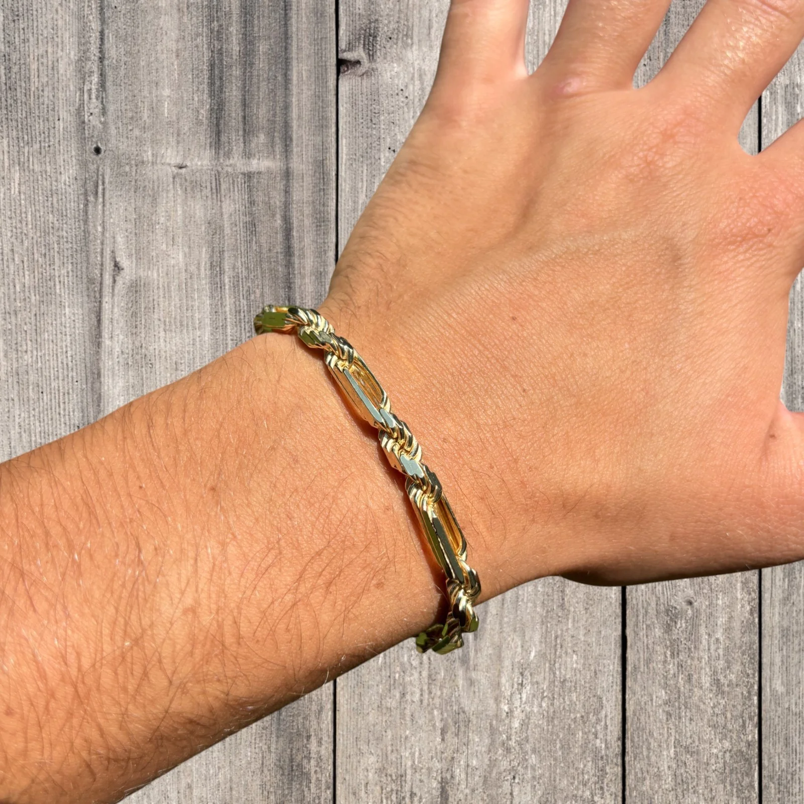 925 Sterling Silver 6mm Figarope Milano Bracelet - Image 21
