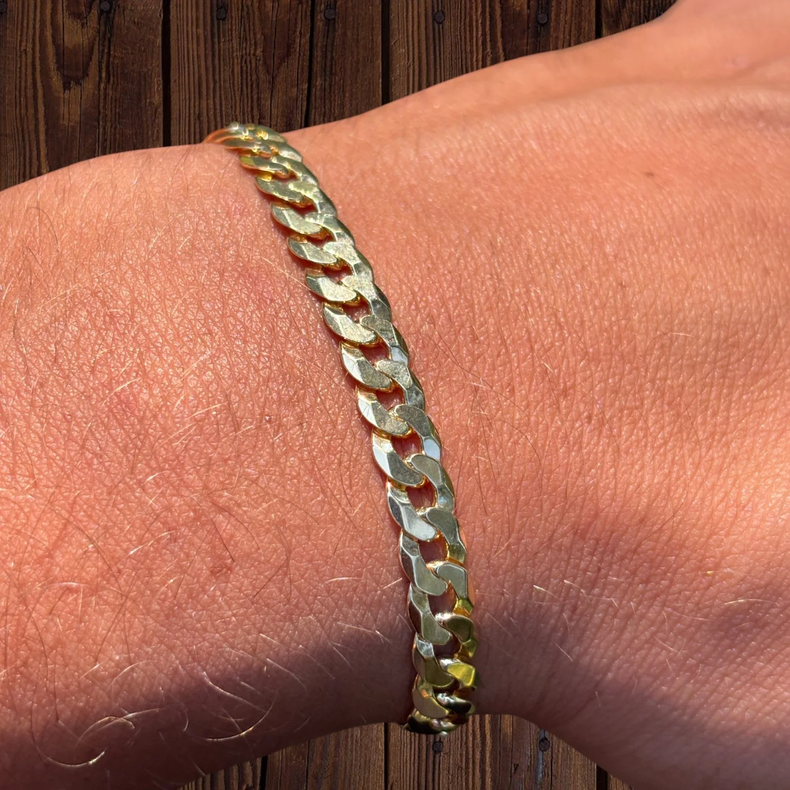 925 Sterling Silver 6mm Flat Curb Bracelet - Image 13