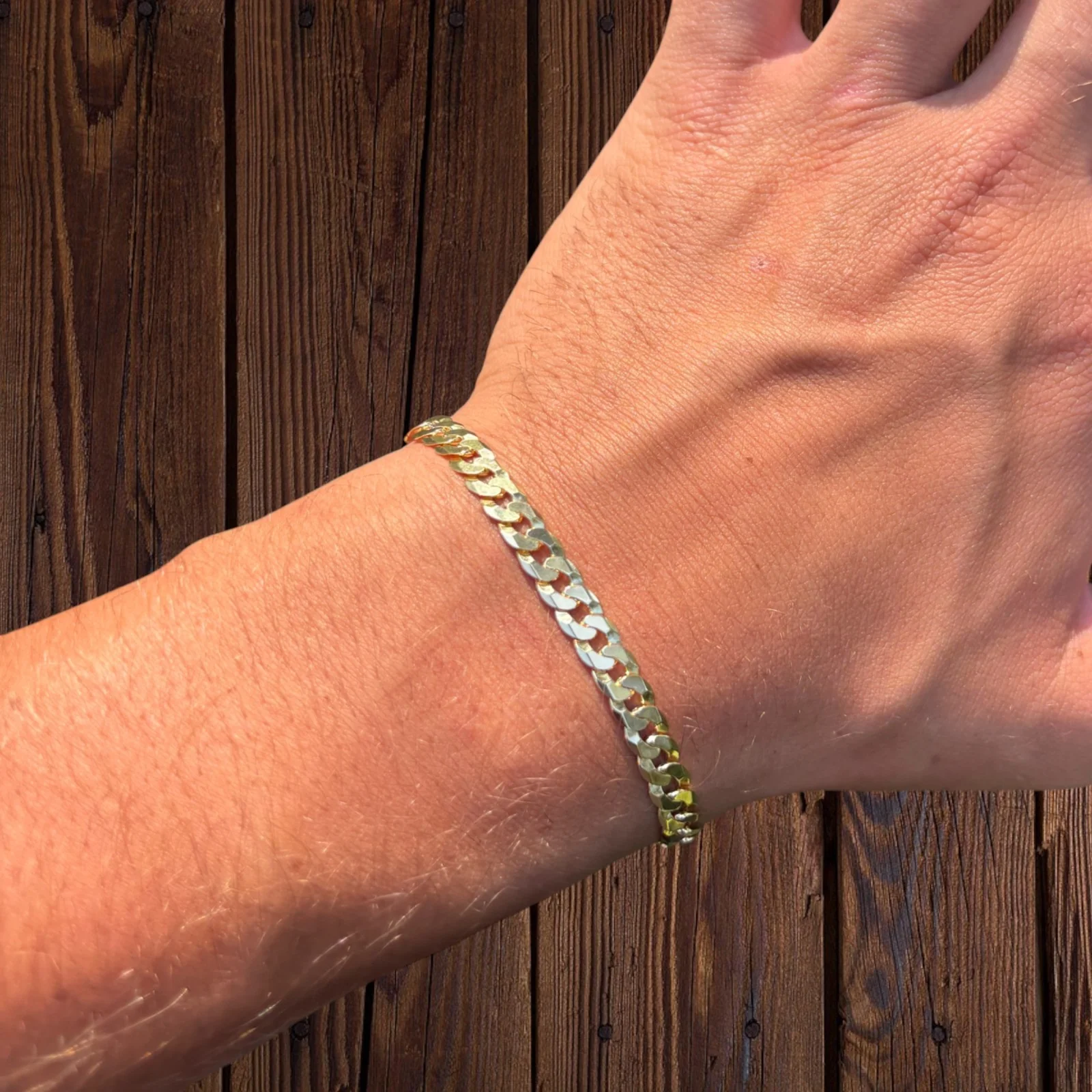 925 Sterling Silver 6mm Flat Curb Bracelet - Image 14