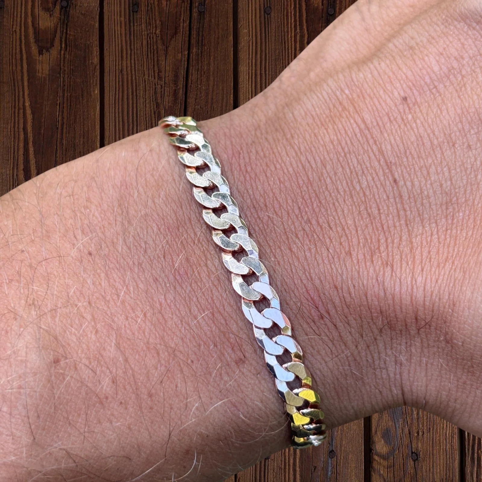 925 Sterling Silver 6mm Flat Curb Bracelet - Image 17