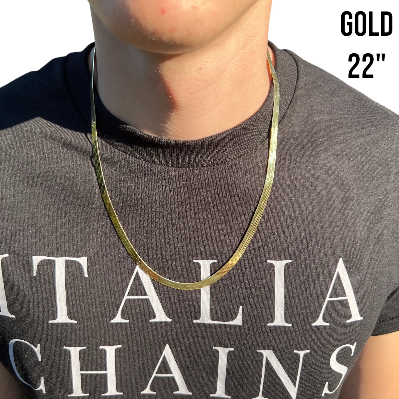 925 Sterling Silver 6mm Herringbone Chain Necklace - Image 11