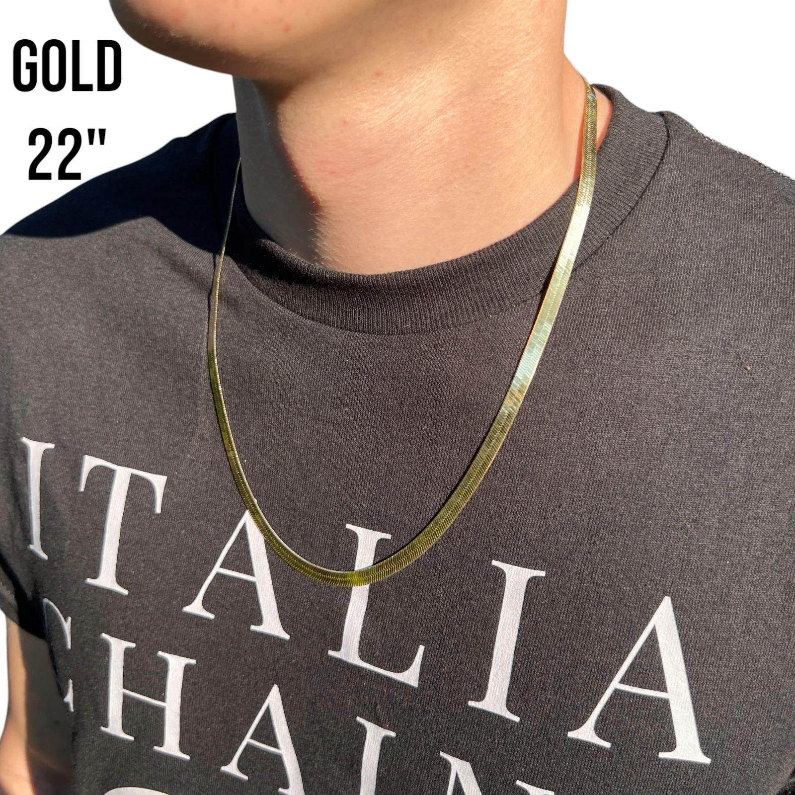 925 Sterling Silver 6mm Herringbone Chain Necklace - Image 12