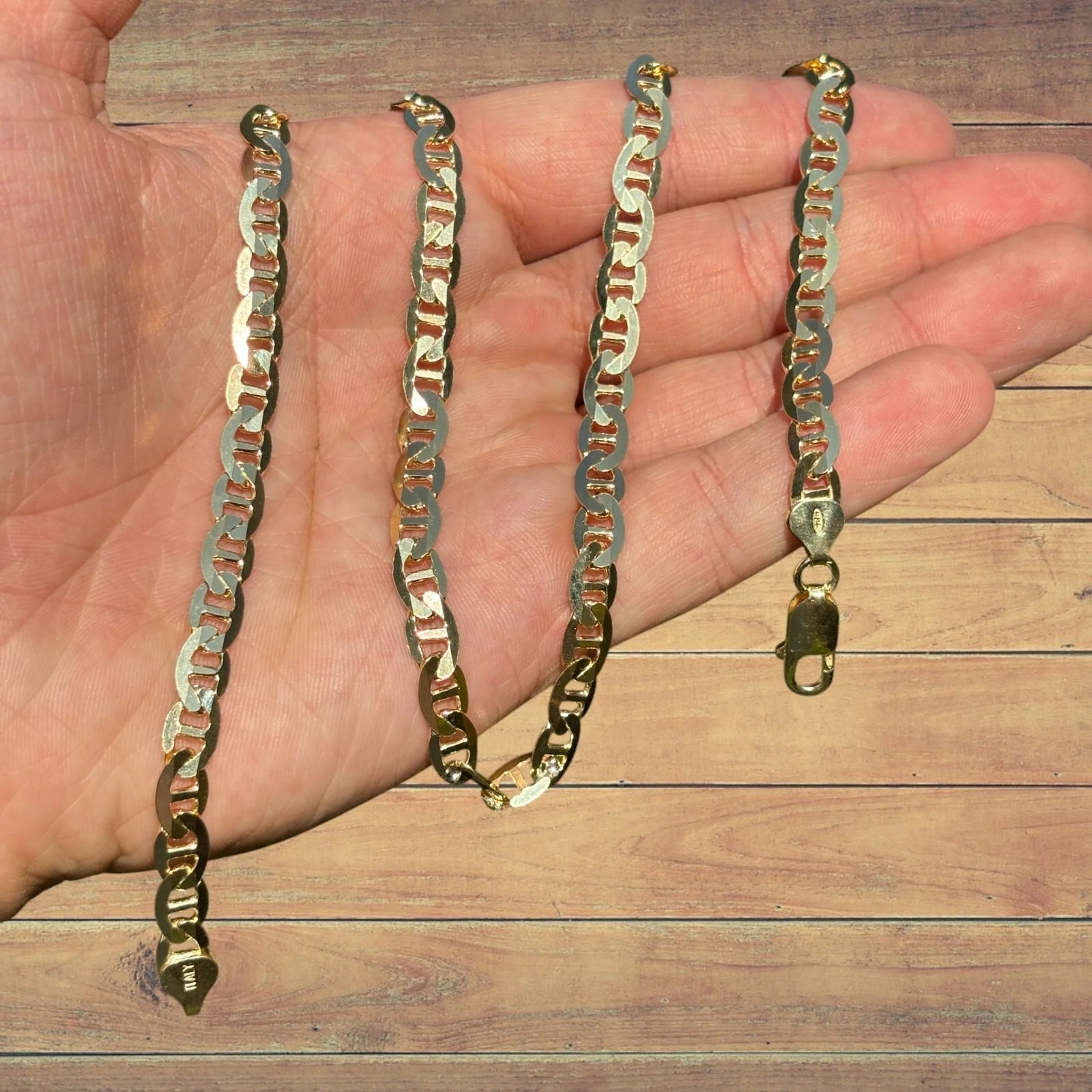 925 Sterling Silver 6mm Mariner Chain Necklace - Image 6