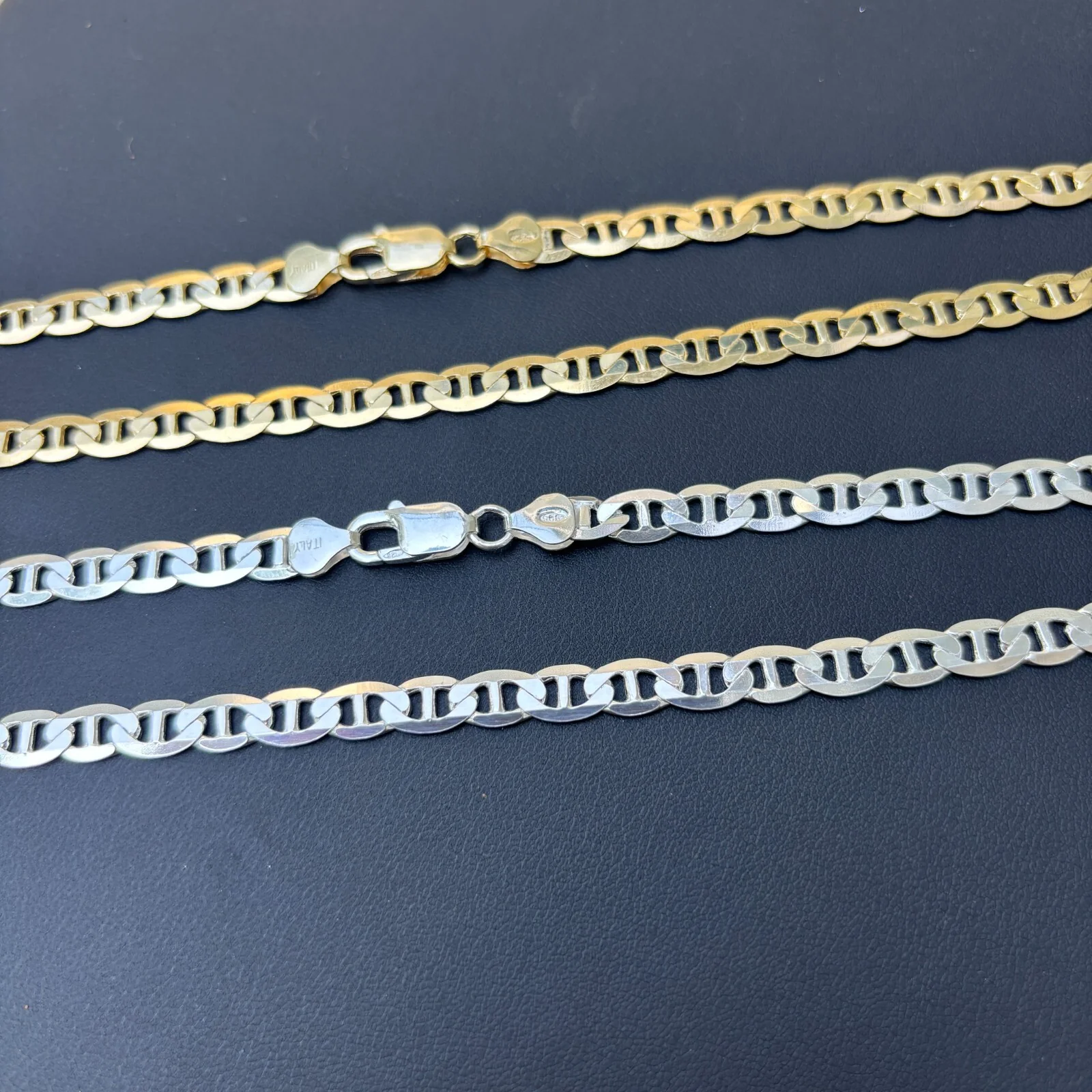 925 Sterling Silver 6mm Mariner Chain Necklace - Image 8