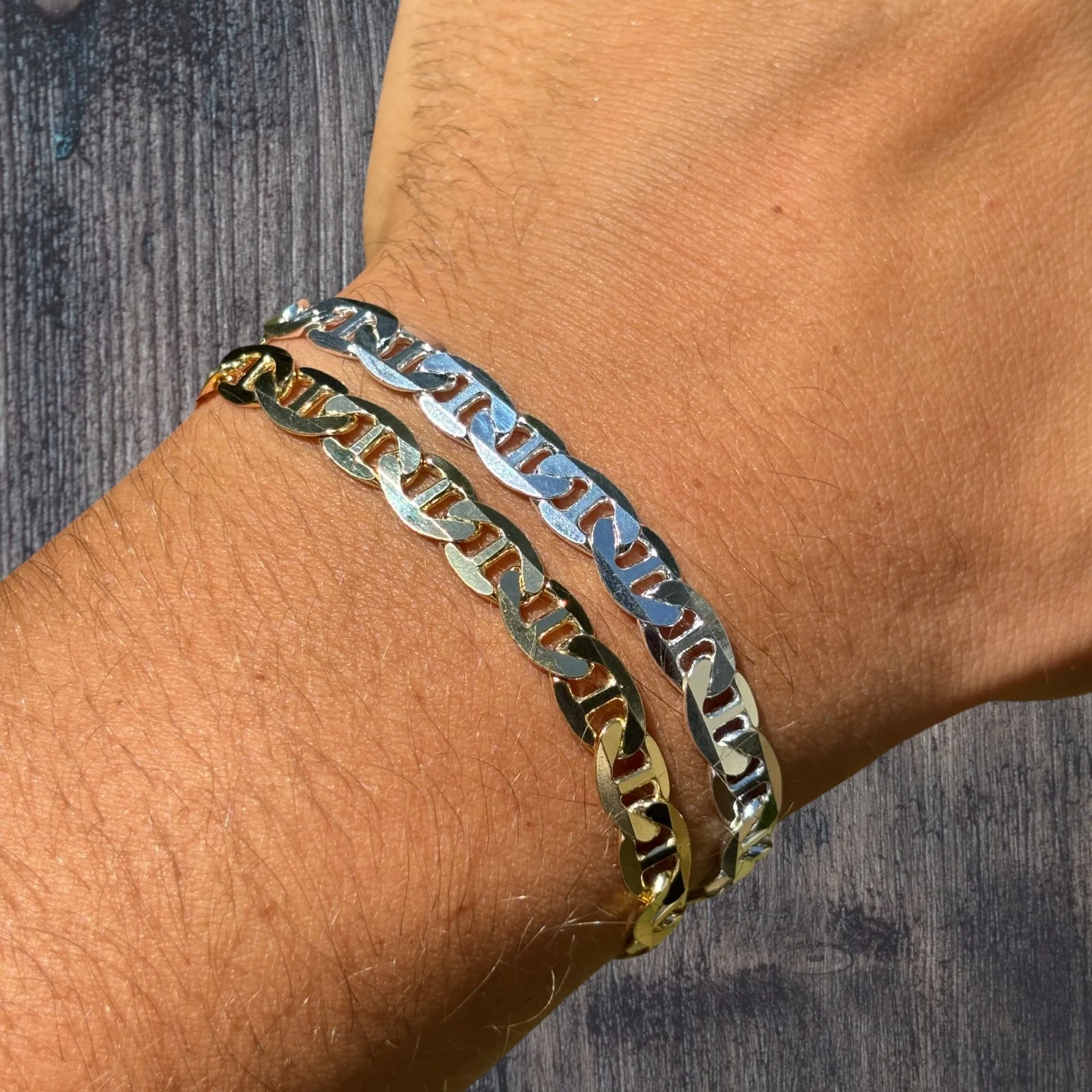 925 Sterling Silver 6mm Mariner Bracelet - Image 3