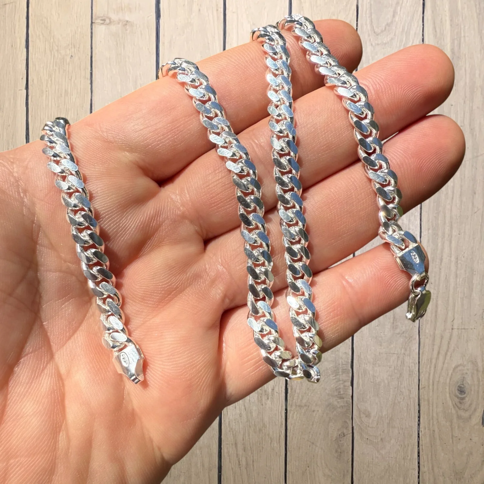 925 Sterling Silver 6mm Miami Cuban Chain Necklace - Image 8