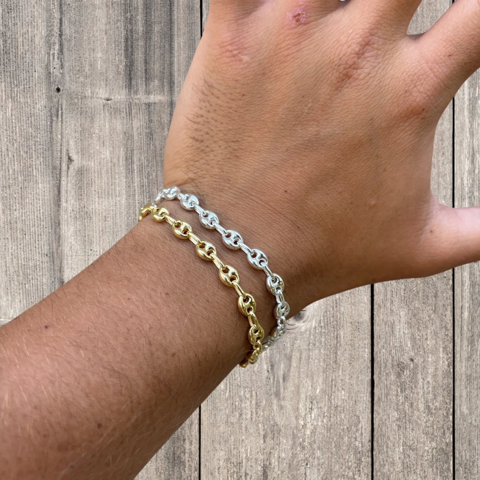 925 Sterling Silver 6mm Puffed Gucci Bracelet - Image 14