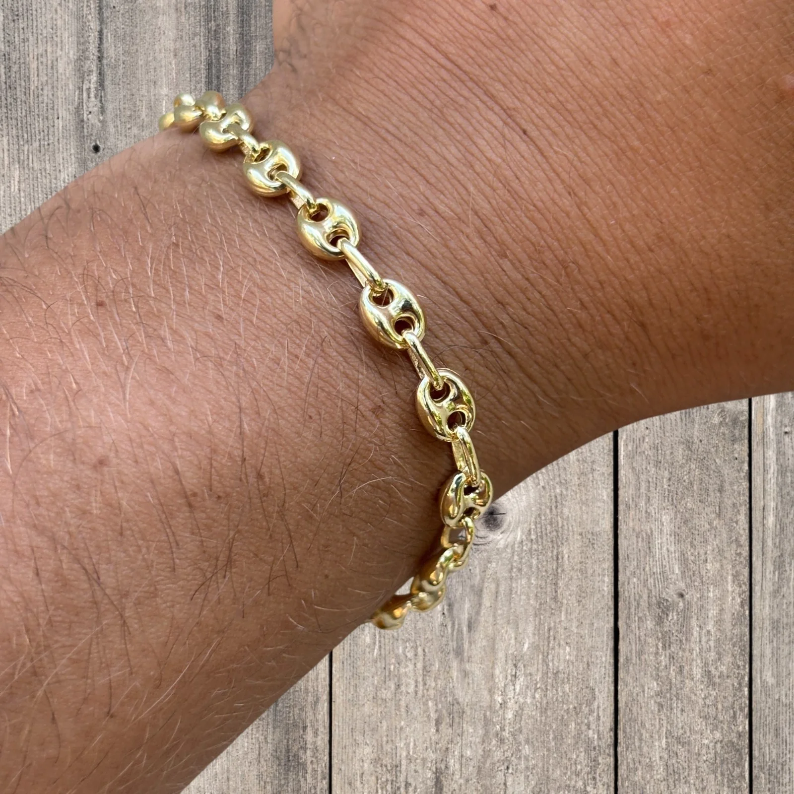 925 Sterling Silver 6mm Puffed Gucci Bracelet - Image 19