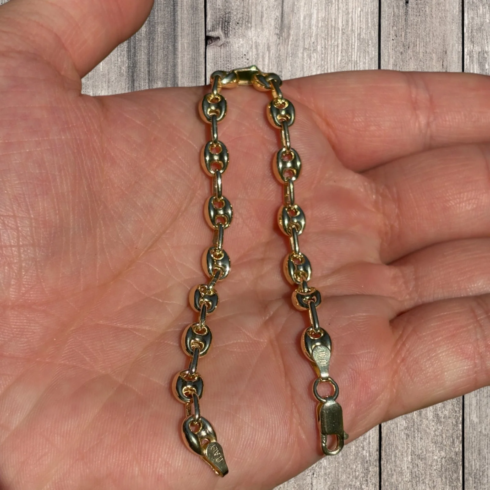 925 Sterling Silver 6mm Puffed Gucci Bracelet - Image 23