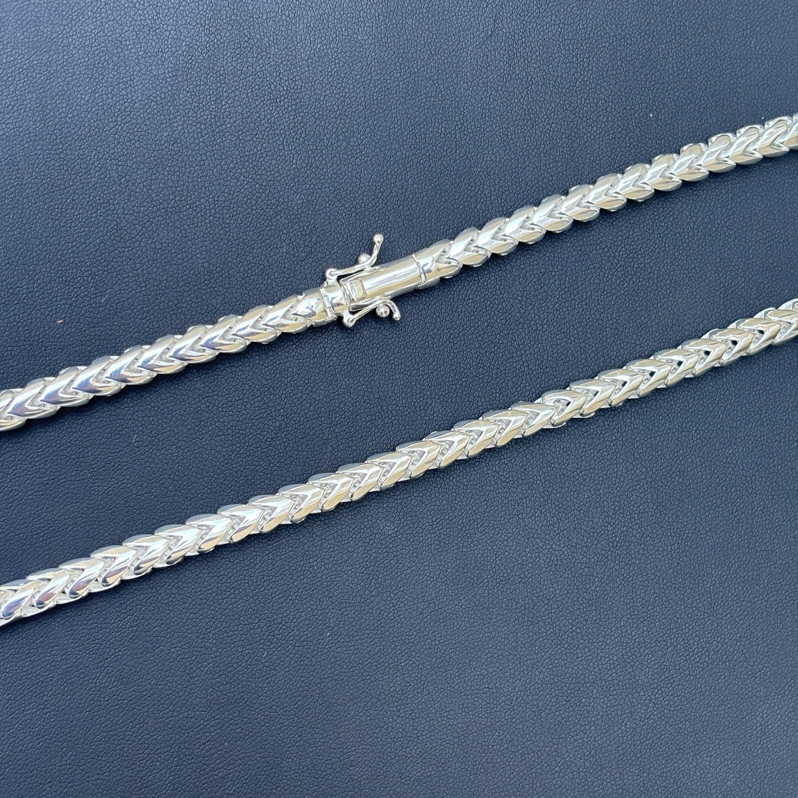 925 Sterling Silver 6mm Rounded Franco Chain Necklace - Image 10