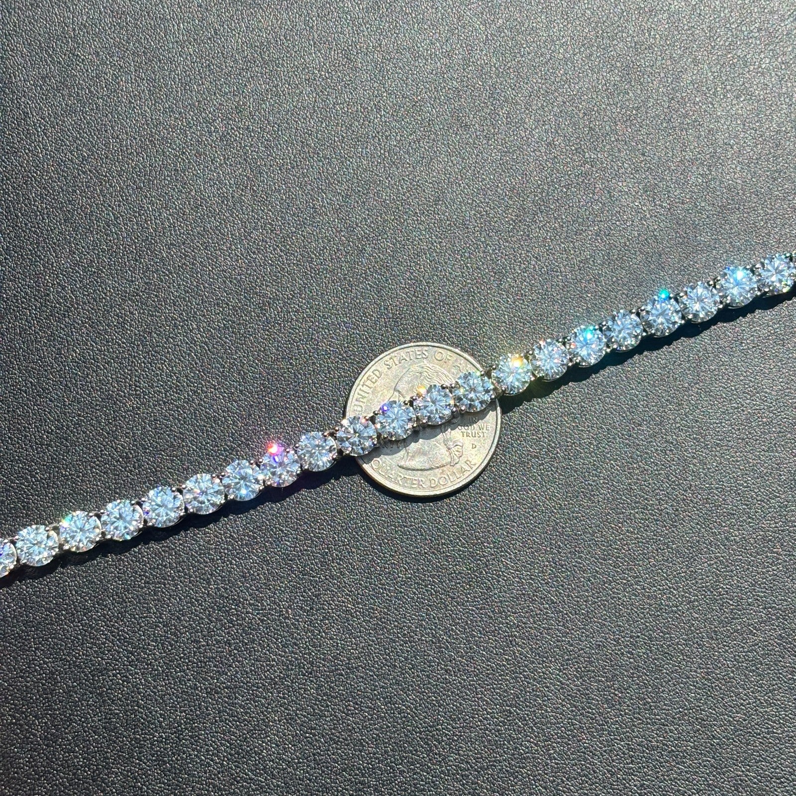 925 Sterling Silver 6mm Tennis Bracelet - CZ Or Moissanite - Image 15