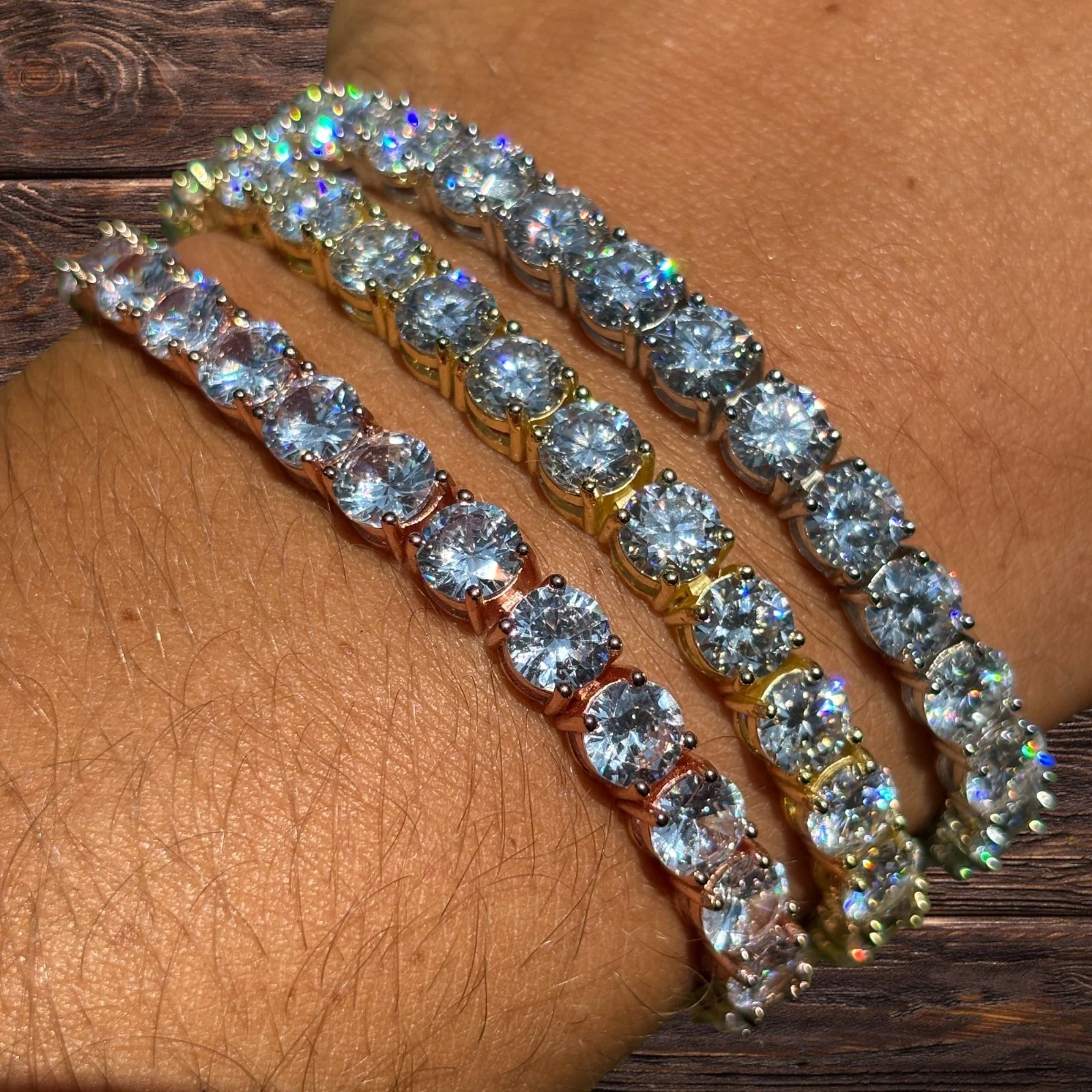 925 Sterling Silver 6mm Tennis Bracelet - CZ Or Moissanite - Image 4
