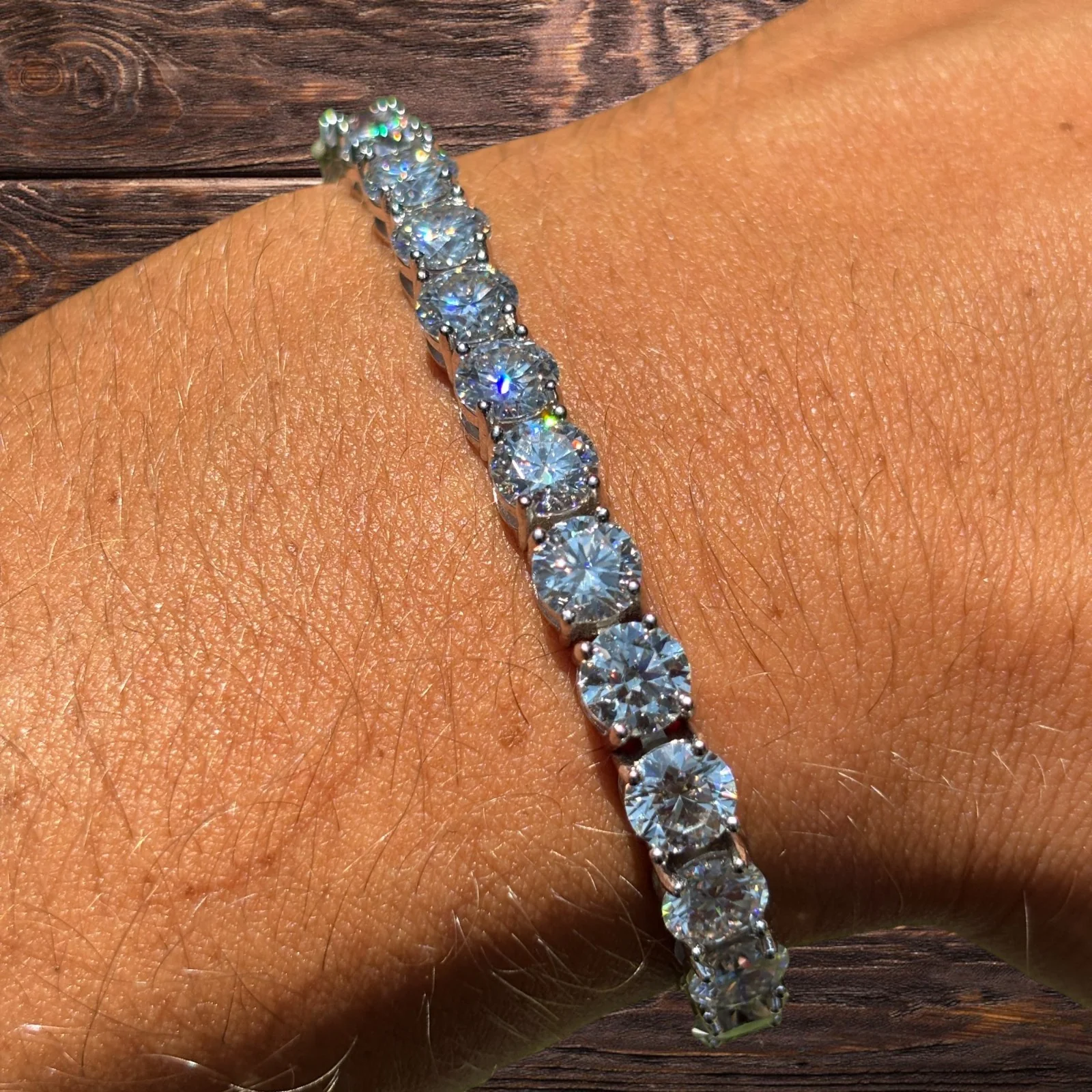 925 Sterling Silver 6mm Tennis Bracelet - CZ Or Moissanite - Image 5