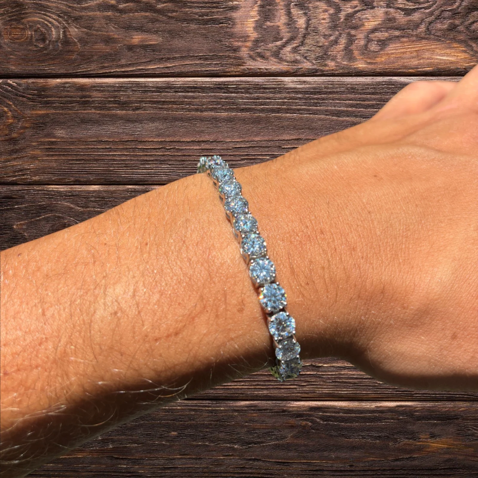925 Sterling Silver 6mm Tennis Bracelet - CZ Or Moissanite - Image 7