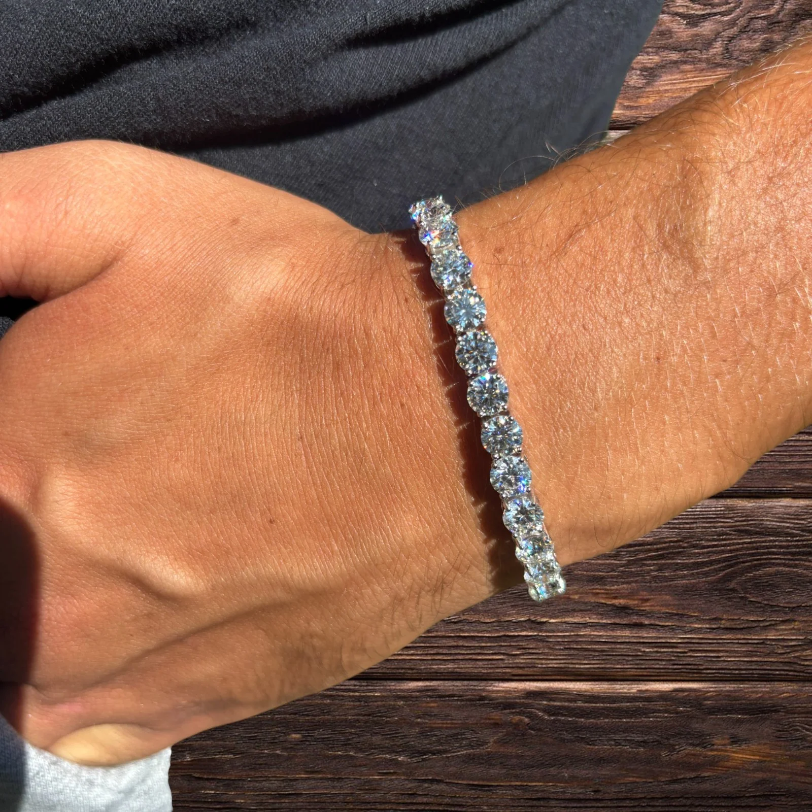 925 Sterling Silver 6mm Tennis Bracelet - CZ Or Moissanite - Image 9