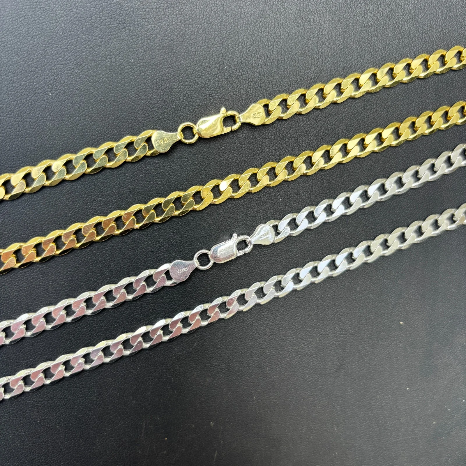 925 Sterling Silver 7mm Curb Chain Necklace - Image 3