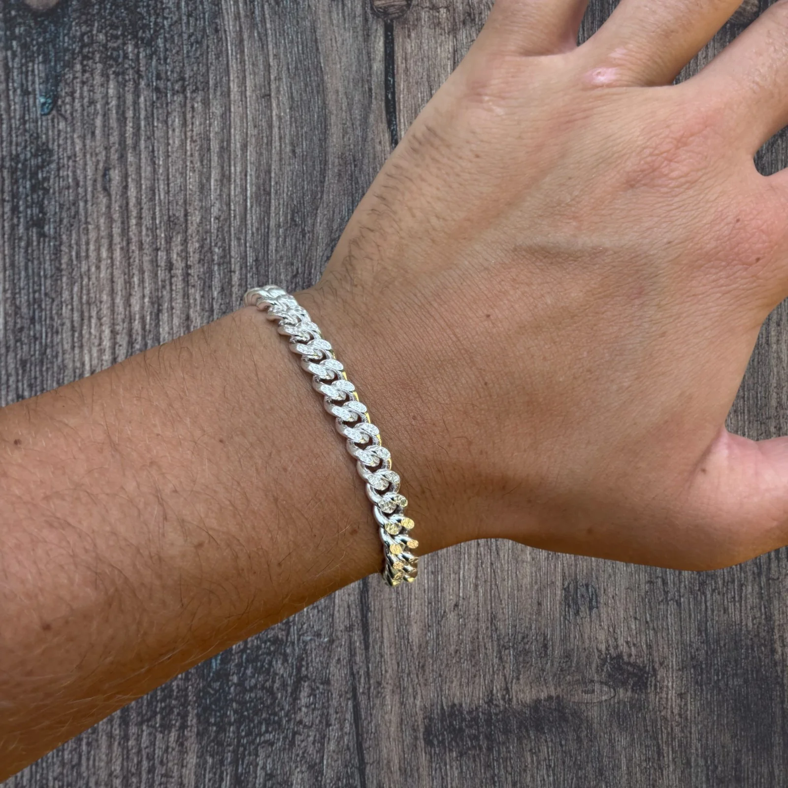 925 Sterling Silver 7mm Diamond Cut Miami Cuban Bracelet - Image 12